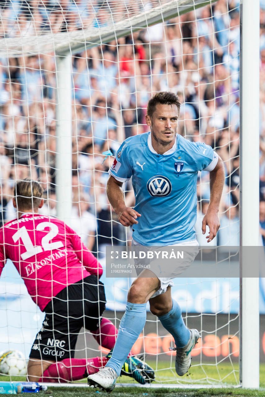 Malmö FFs Markus Rosenberg jublar