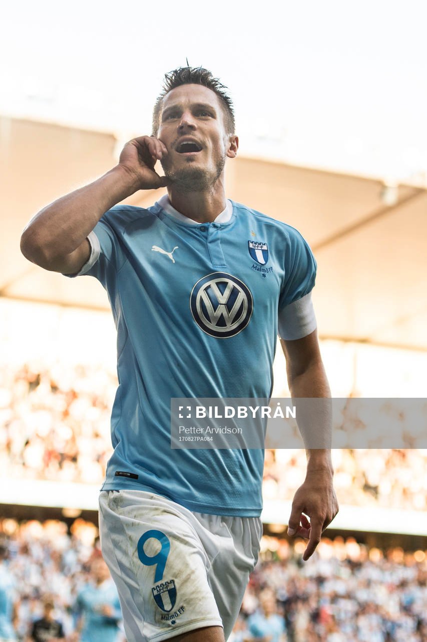 Malmö FFs Markus Rosenberg jublar