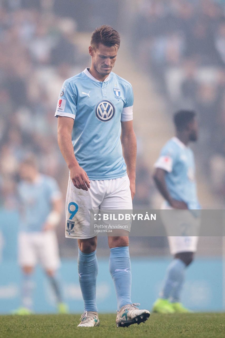 Malmö FFs Markus Rosenberg deppar