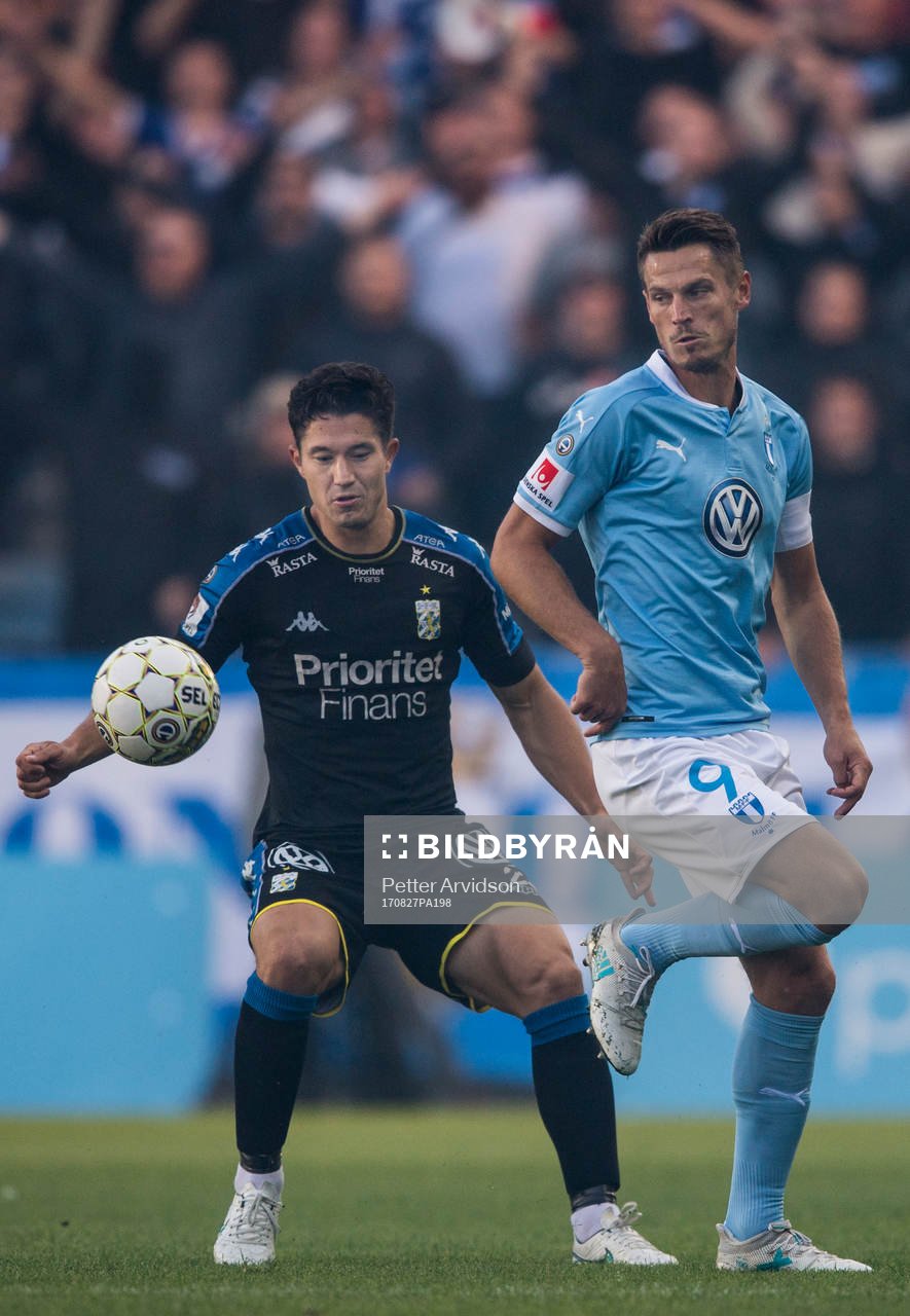 Malmö FFs Markus Rosenberg och IFK Göteborgs David Boo
