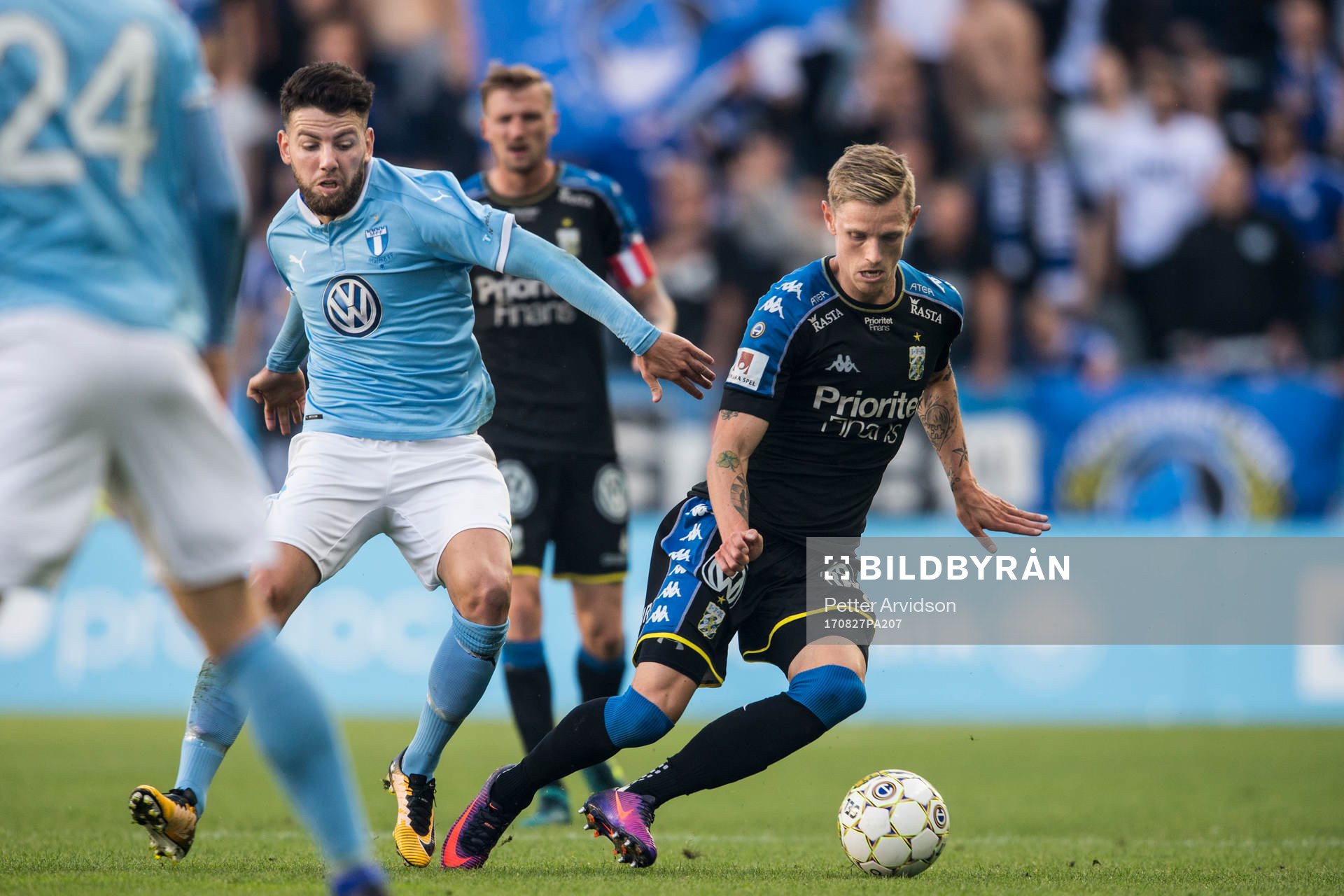 Malmö FFs Erdal Rakip och IFK Göteborgs Sebastian Eriksson