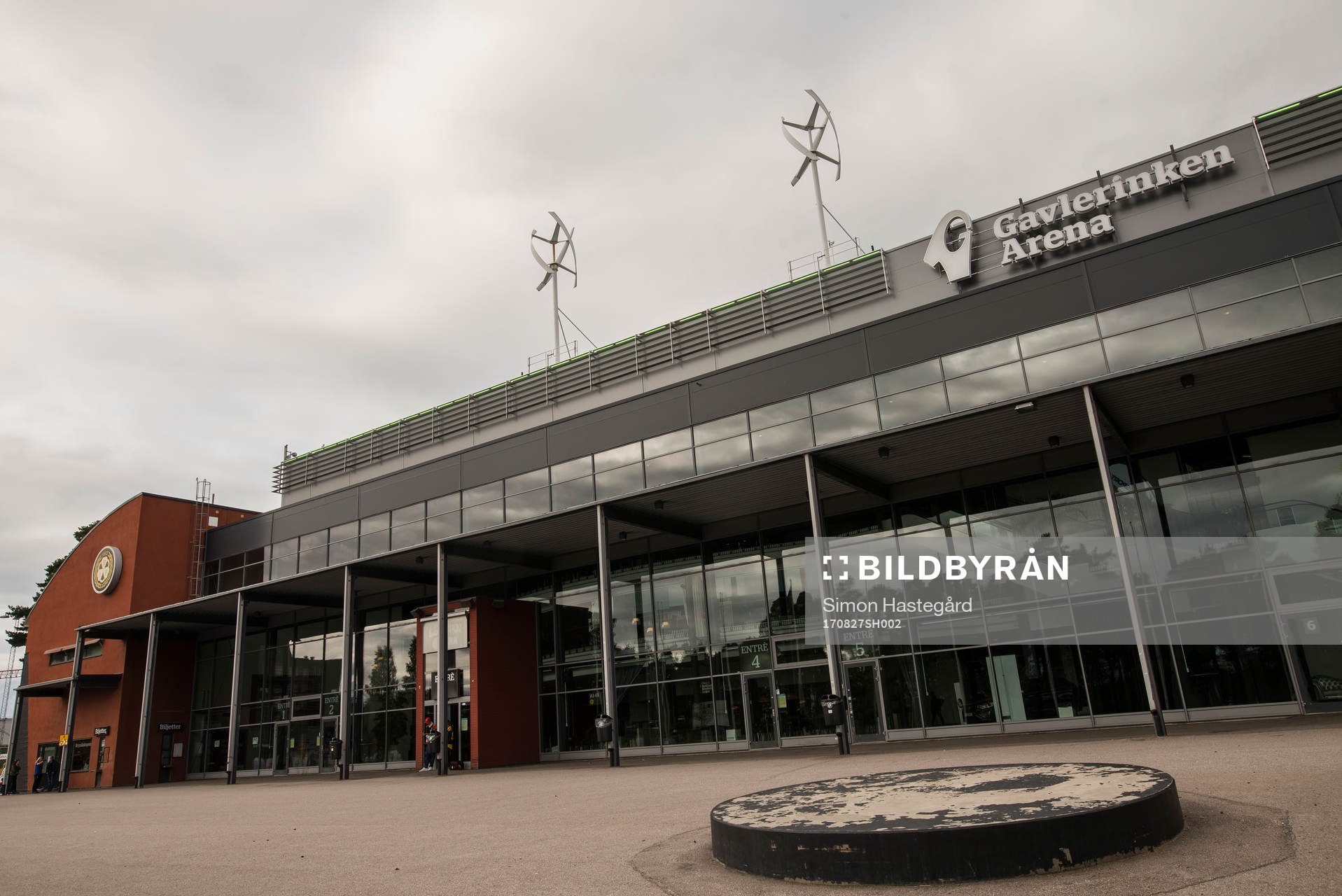 General exterior view of Gavlerinken Arena prior  the CHL