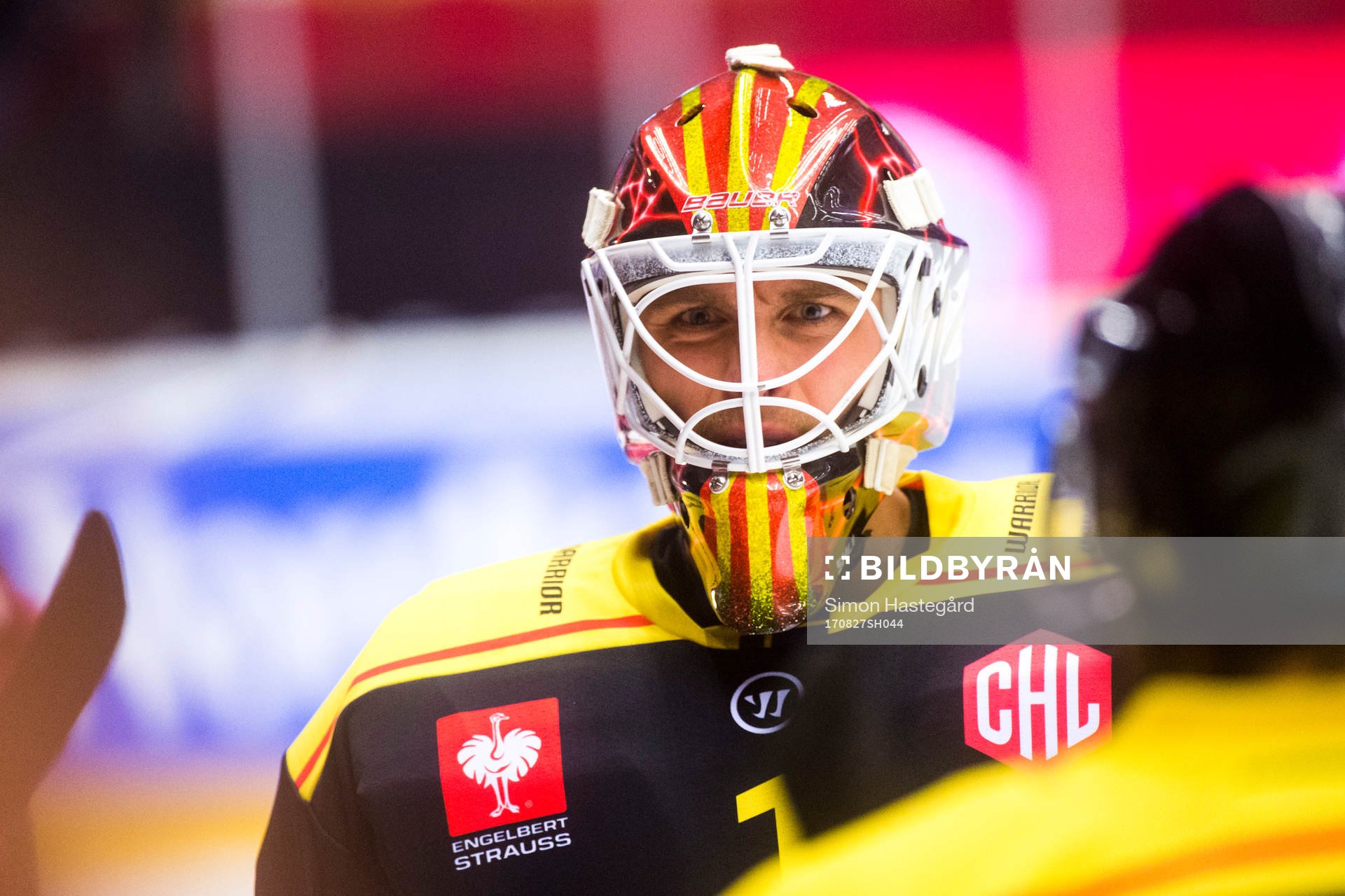 Goalkeeper Felix Sandström of Brynäs looks dejected