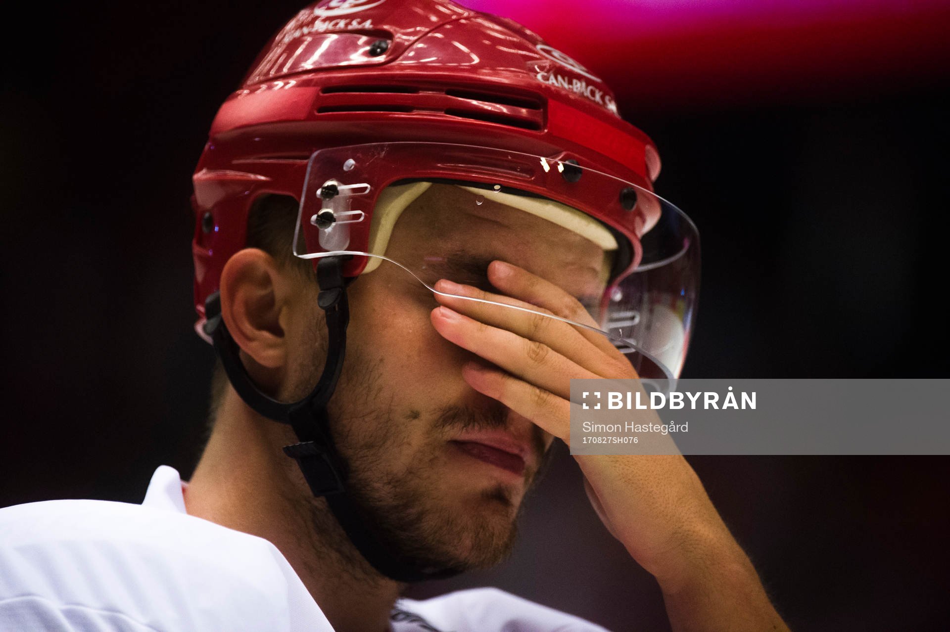 A player of Cracovia looks dejected