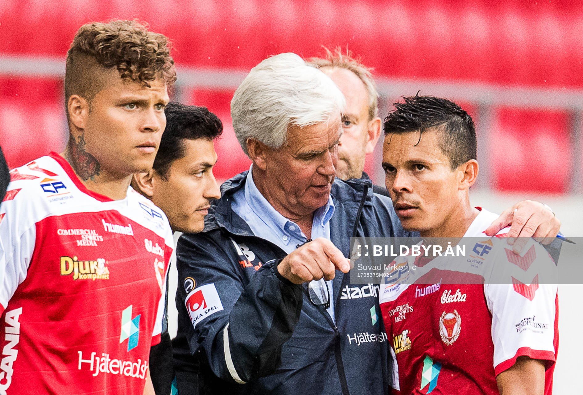 Kalmars tränare Nanne Bergstrand samt Romário Pereira