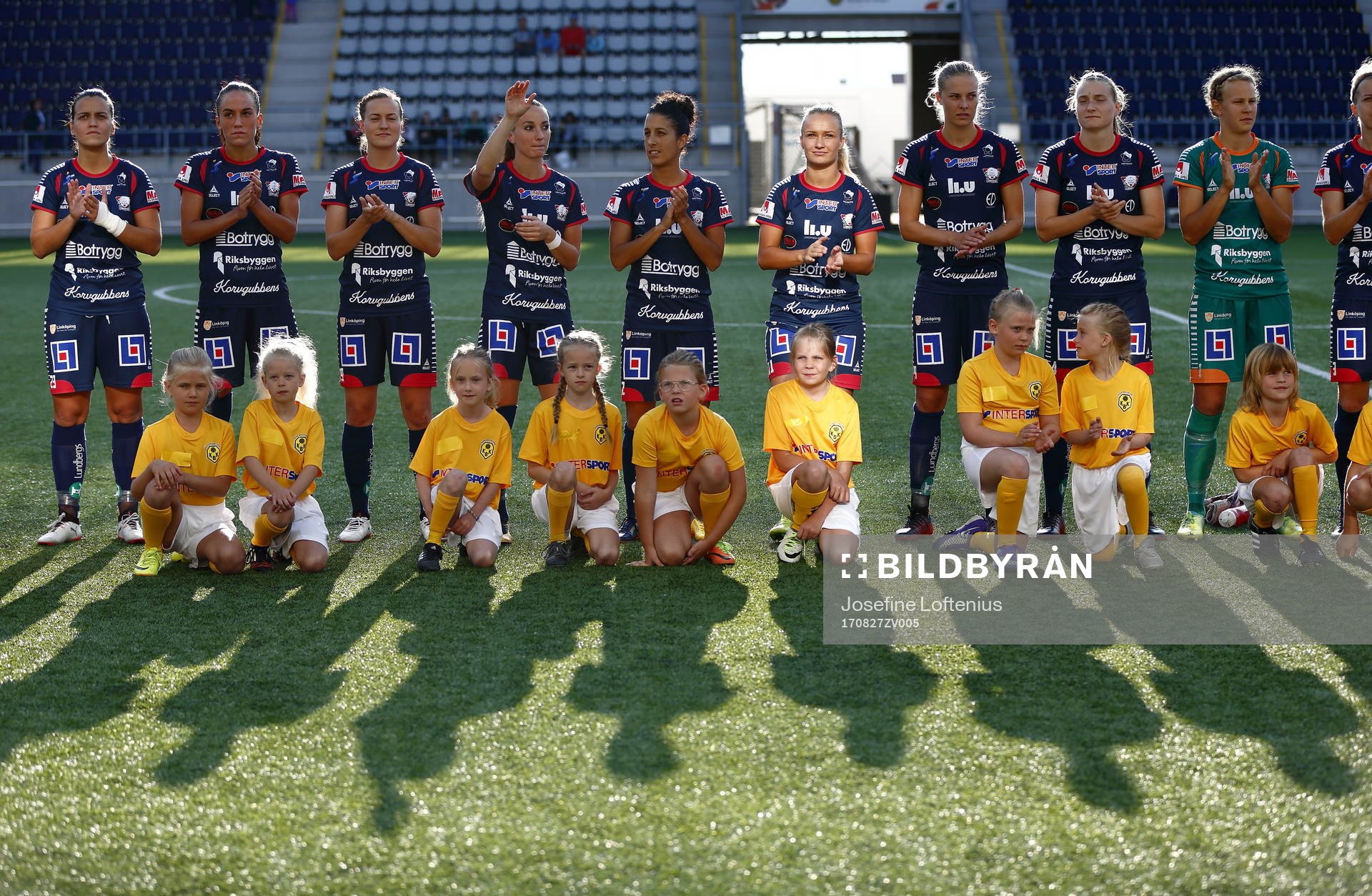 Linköping innan finalen i Svenska Cupen mellan Linköping