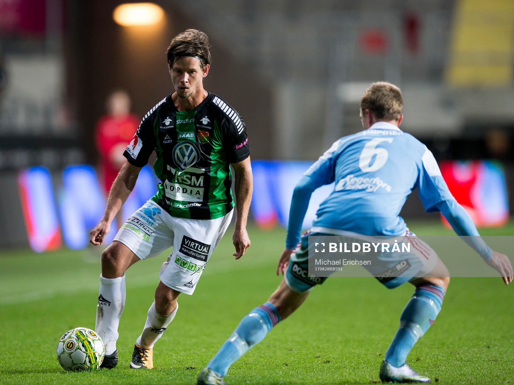GAIS Dusan Djuric mot Degerfors Erik Lindell