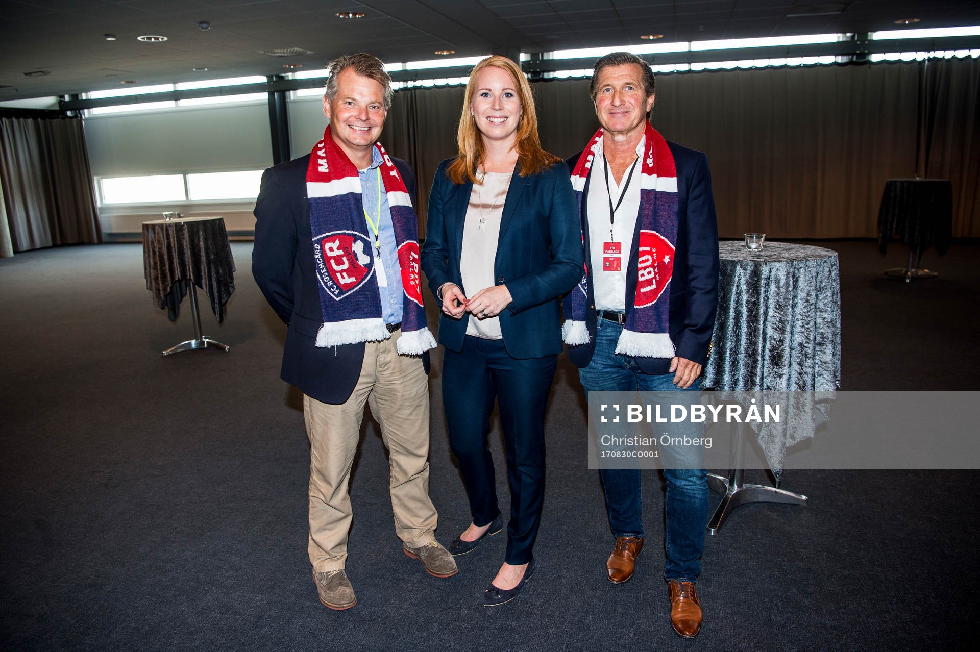 Nicklas Larsson, ordförande LB07, Annie Lööf,