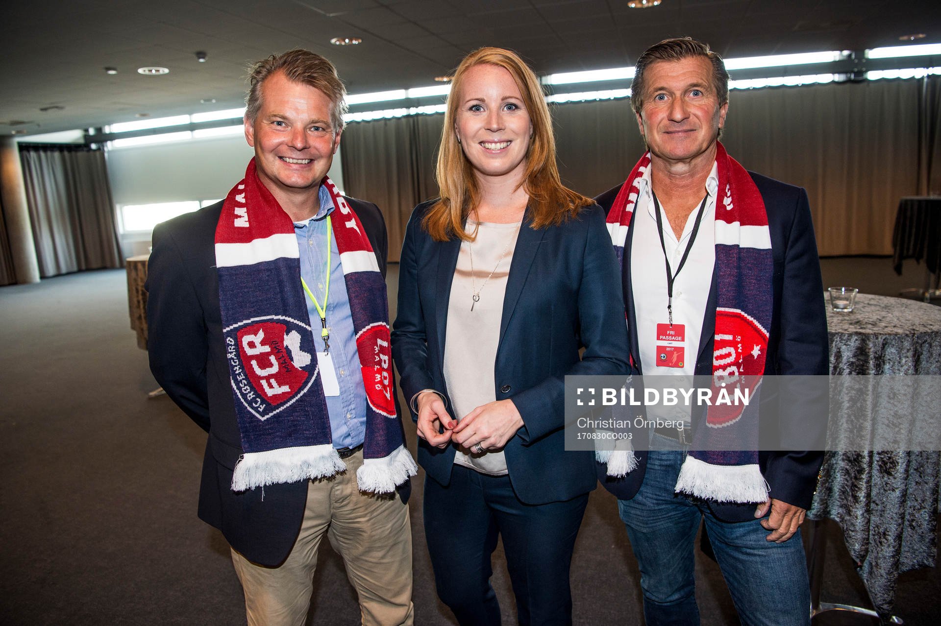 Nicklas Larsson, ordförande LB07, Annie Lööf,