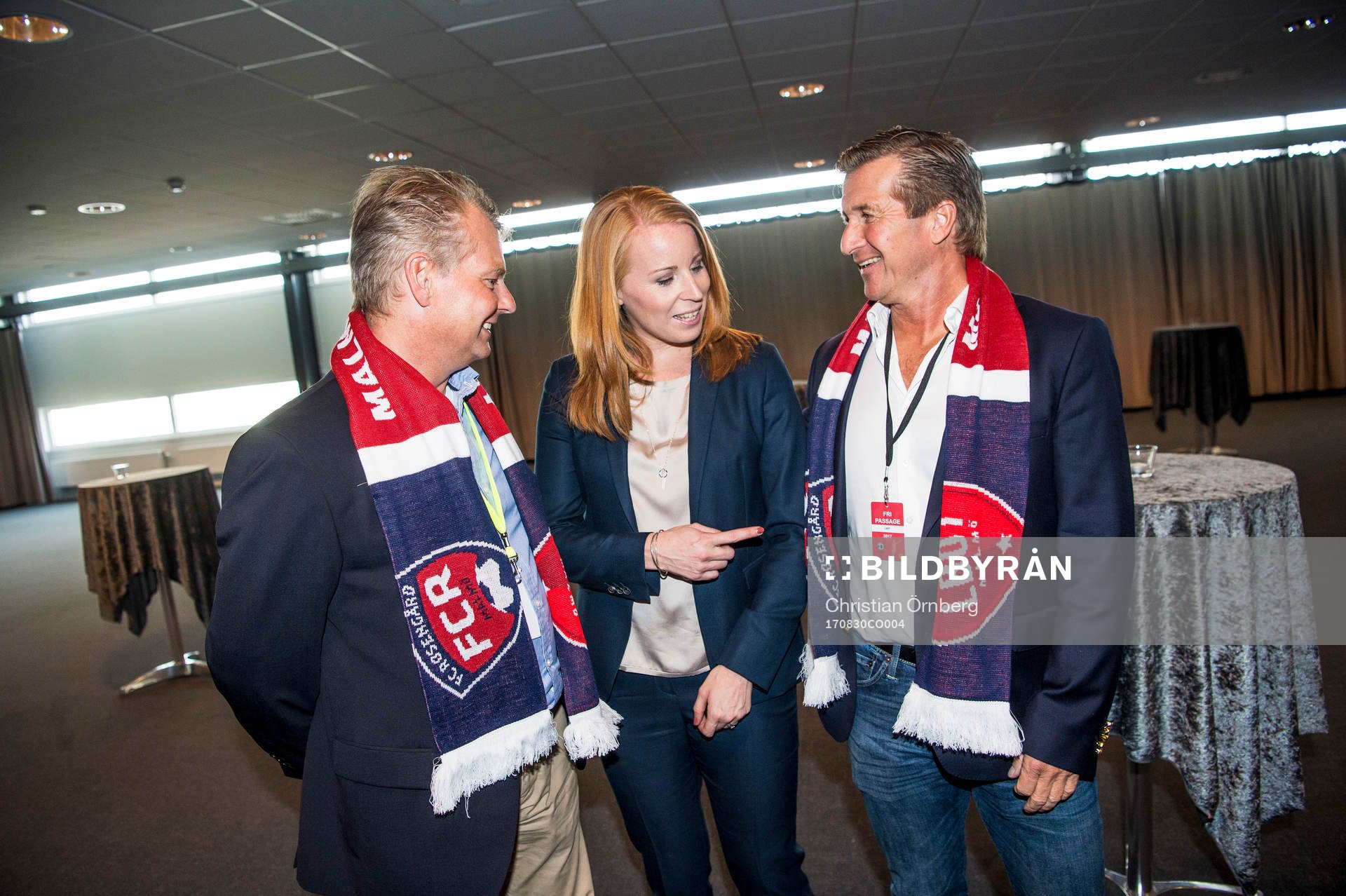 Nicklas Larsson, ordförande LB07, Annie Lööf,