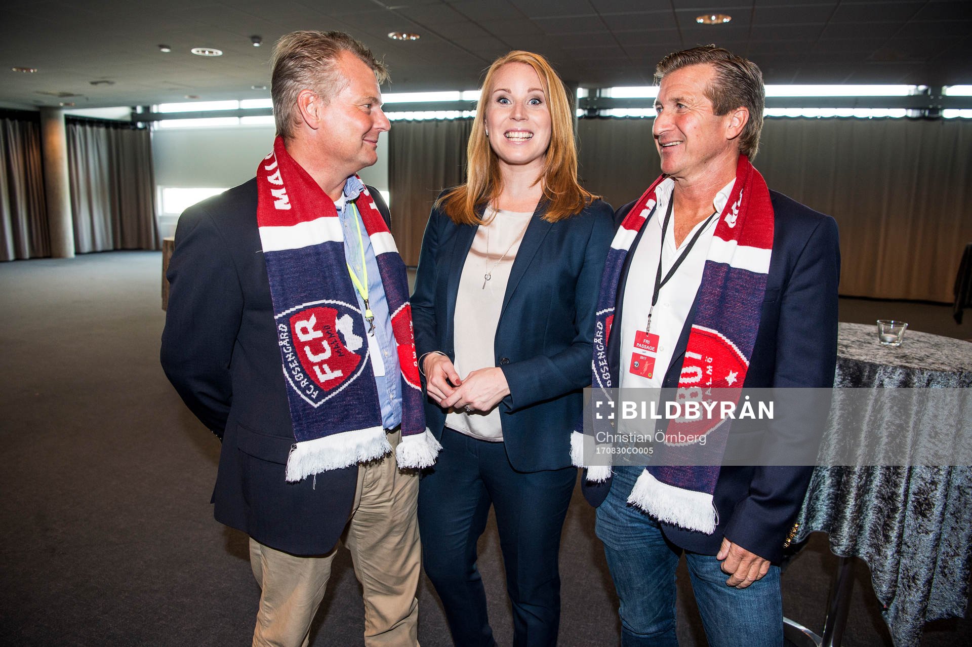 Nicklas Larsson, ordförande LB07, Annie Lööf,