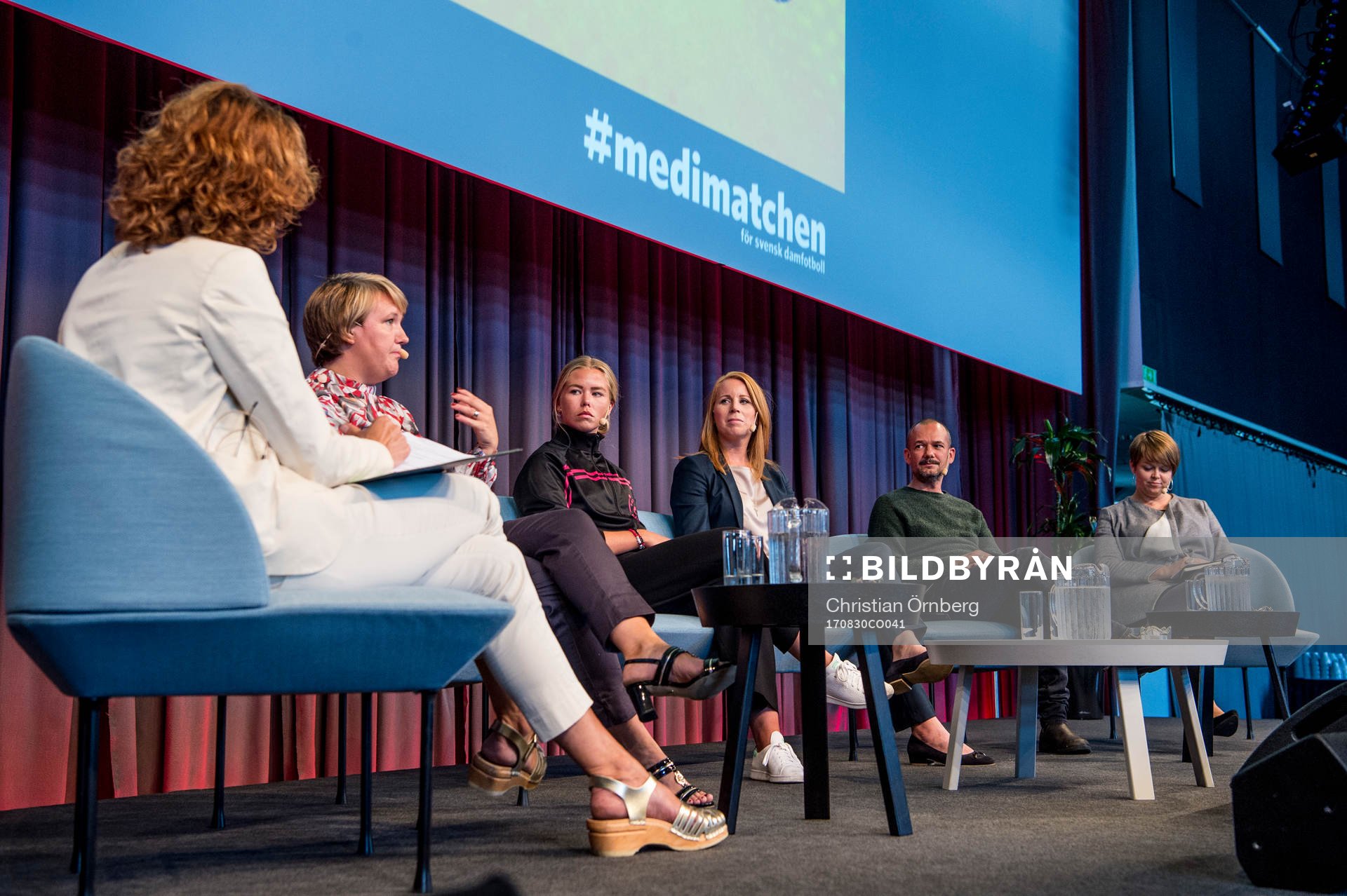 Heidi Avellan, moderator, Linda Wijkström, Elitfotboll