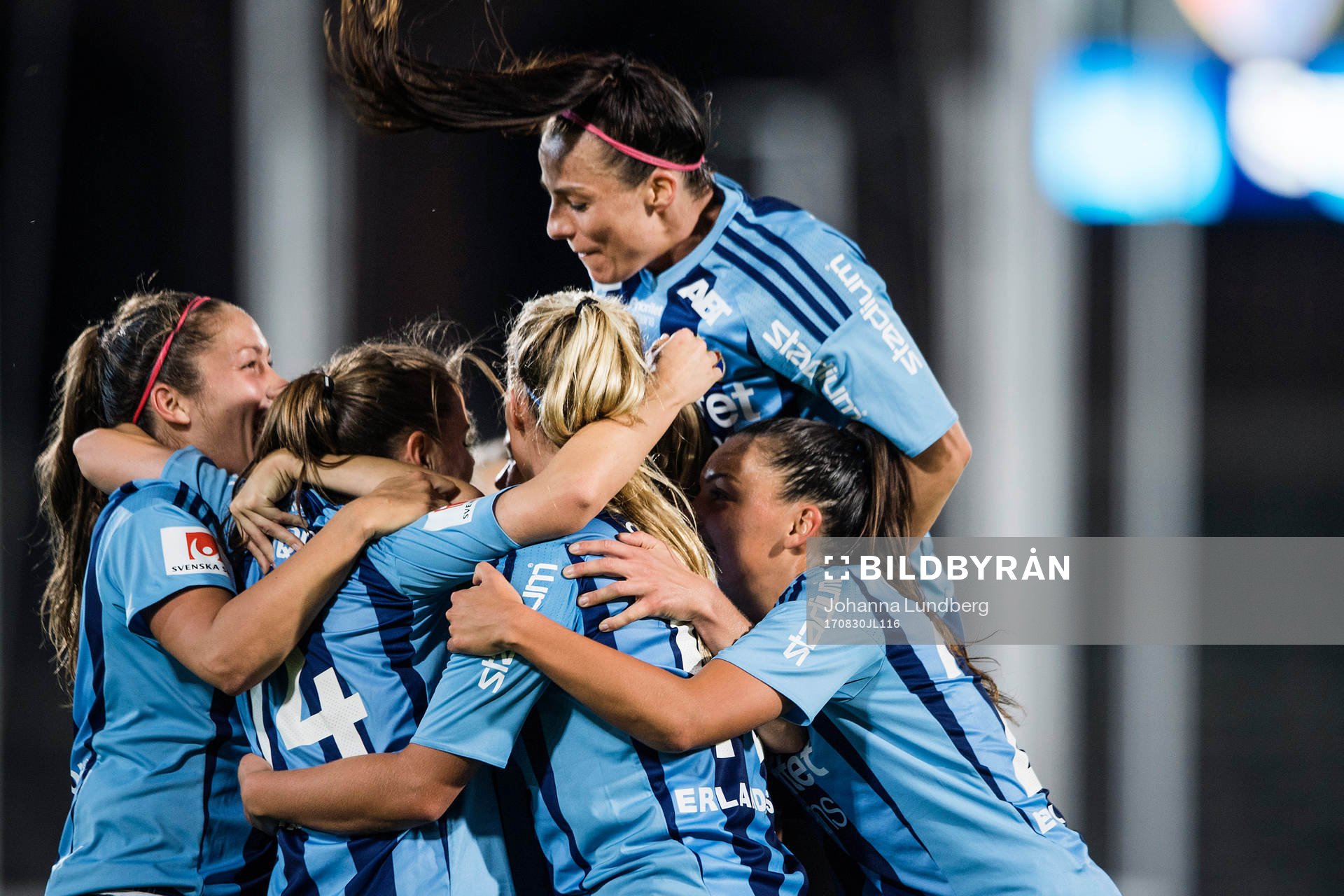 Djurgårdens spelare jublar