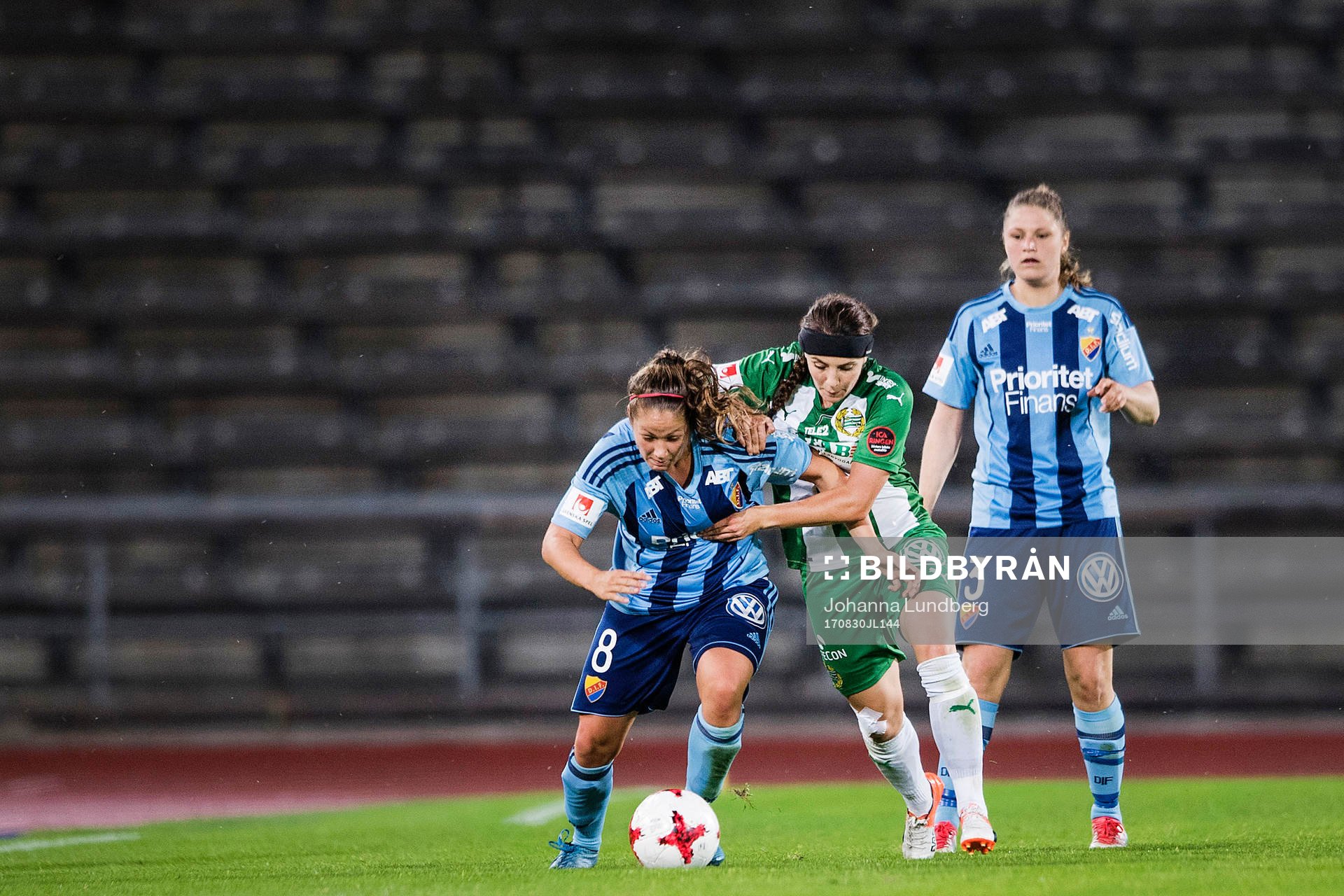 Djurgårdens Michelle Wörner och Kim Sundlöv mot