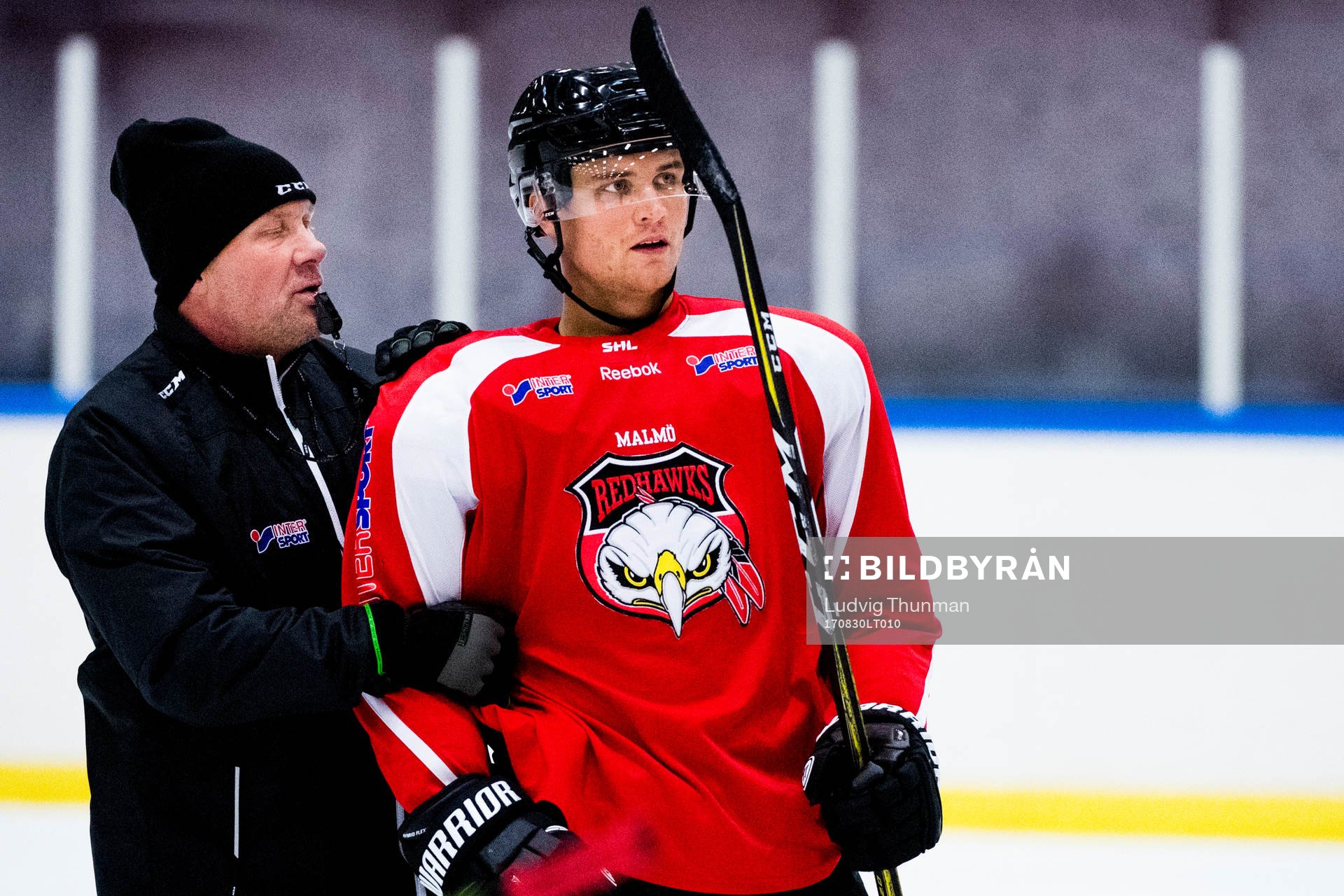 Tränare Peter Andersson och Max Görtz