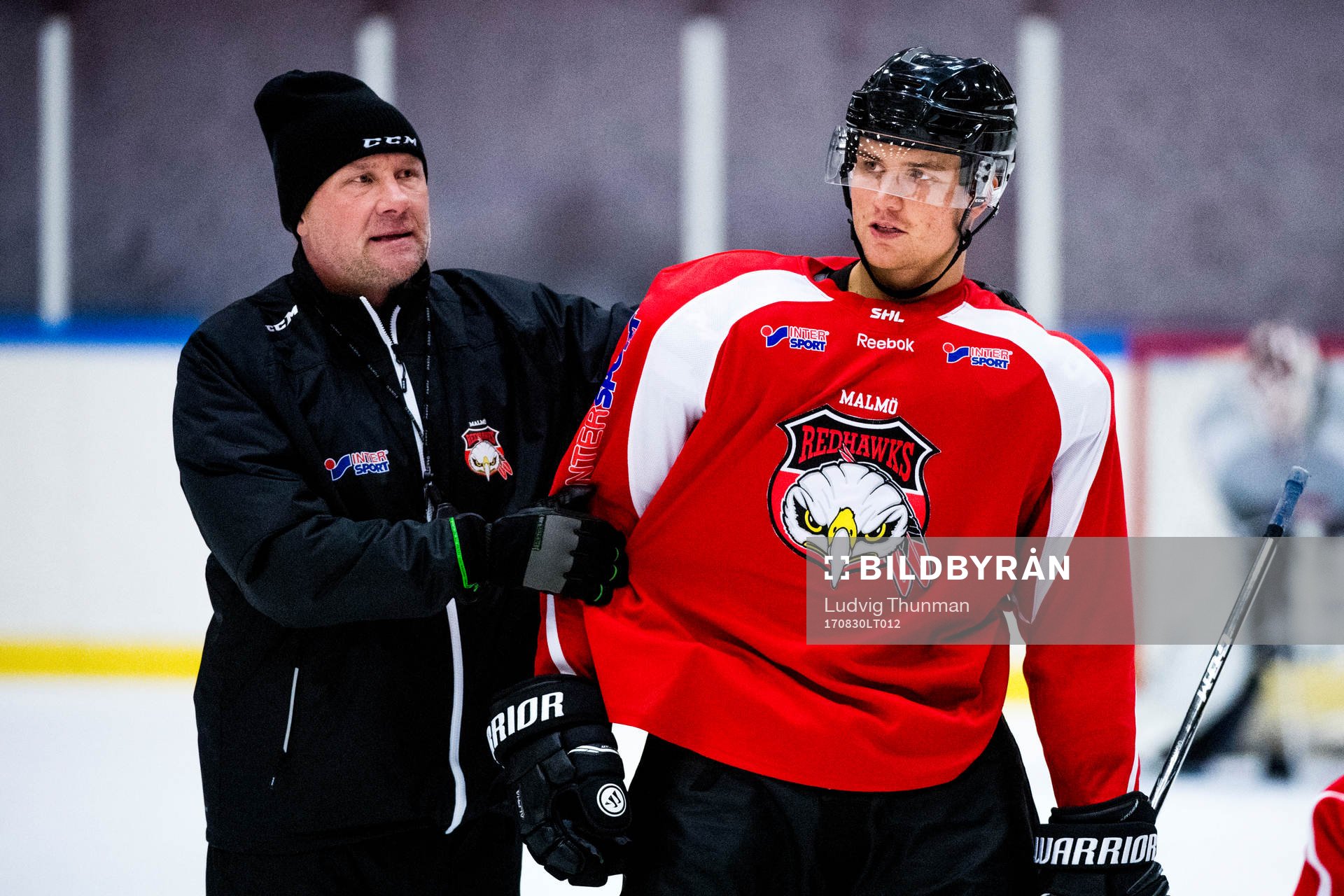 Tränare Peter Andersson och Max Görtz