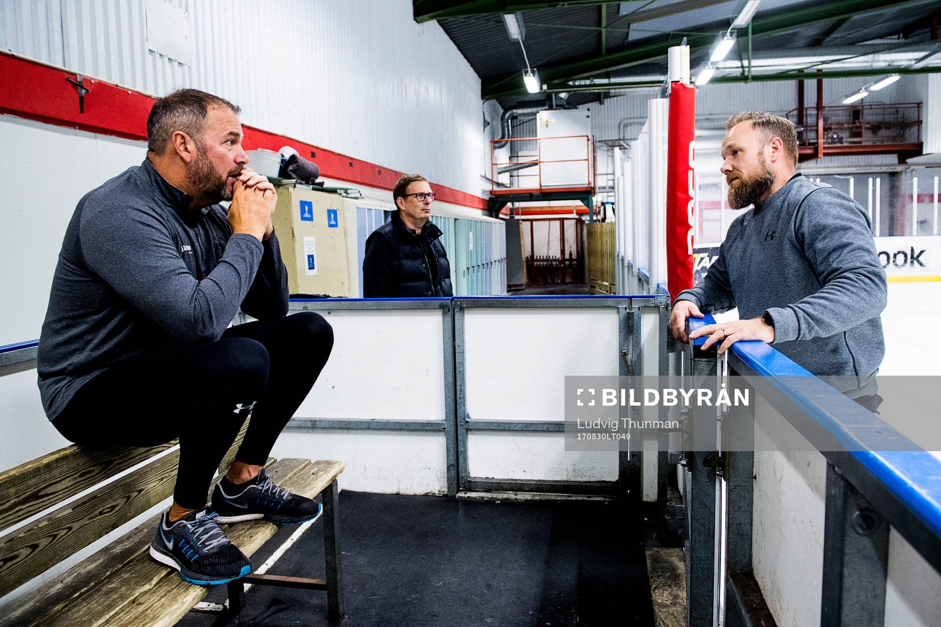 Pappa Robert Burakovsky, Kent Jönsson och Jonas Morin i