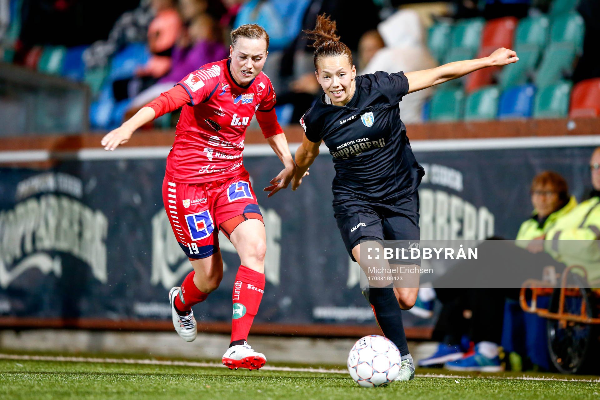 Linköpings Kristine Minde och Göteborgs Elin Landström