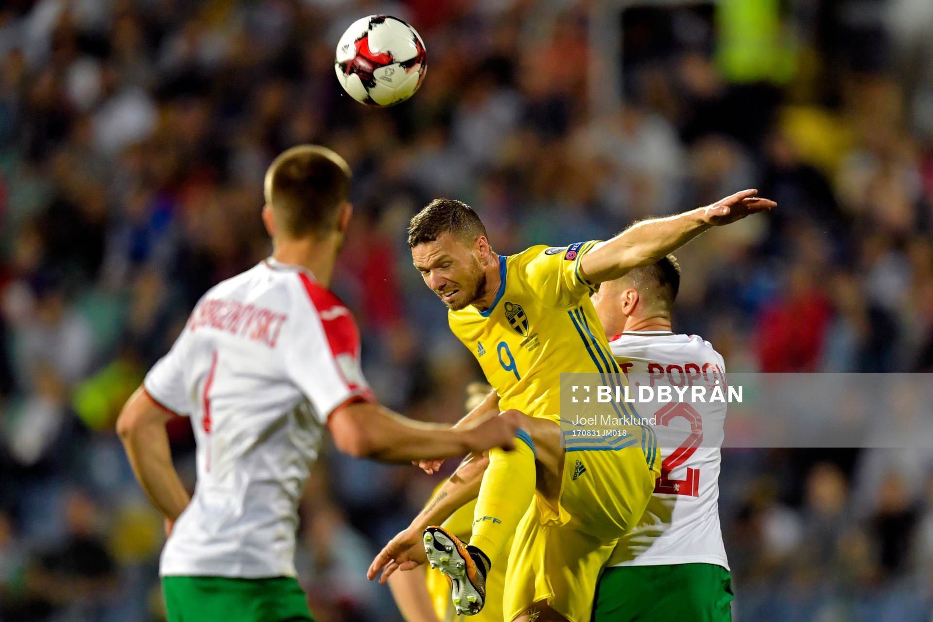 Sveriges Marcus Berg och Bulgariens Strahil Popov