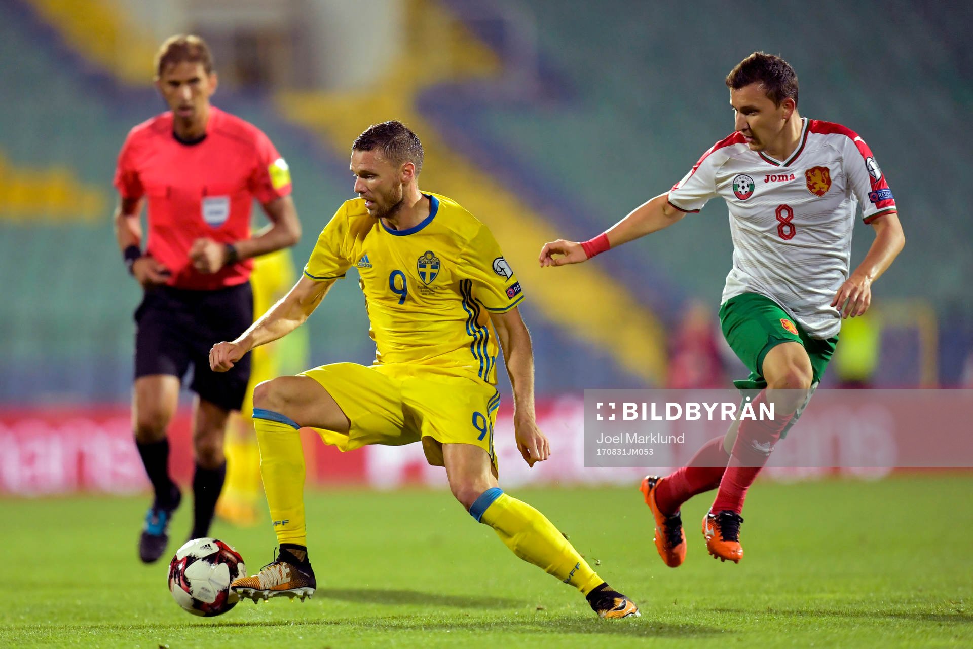 Sveriges Marcus Berg och Bulgariens Todor Nedelev