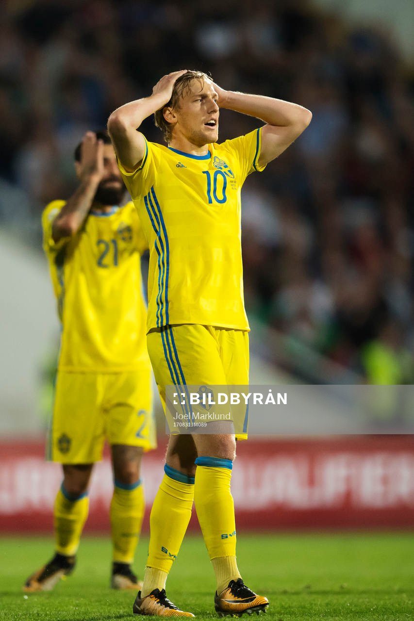 Sveriges Emil Forsberg deppar