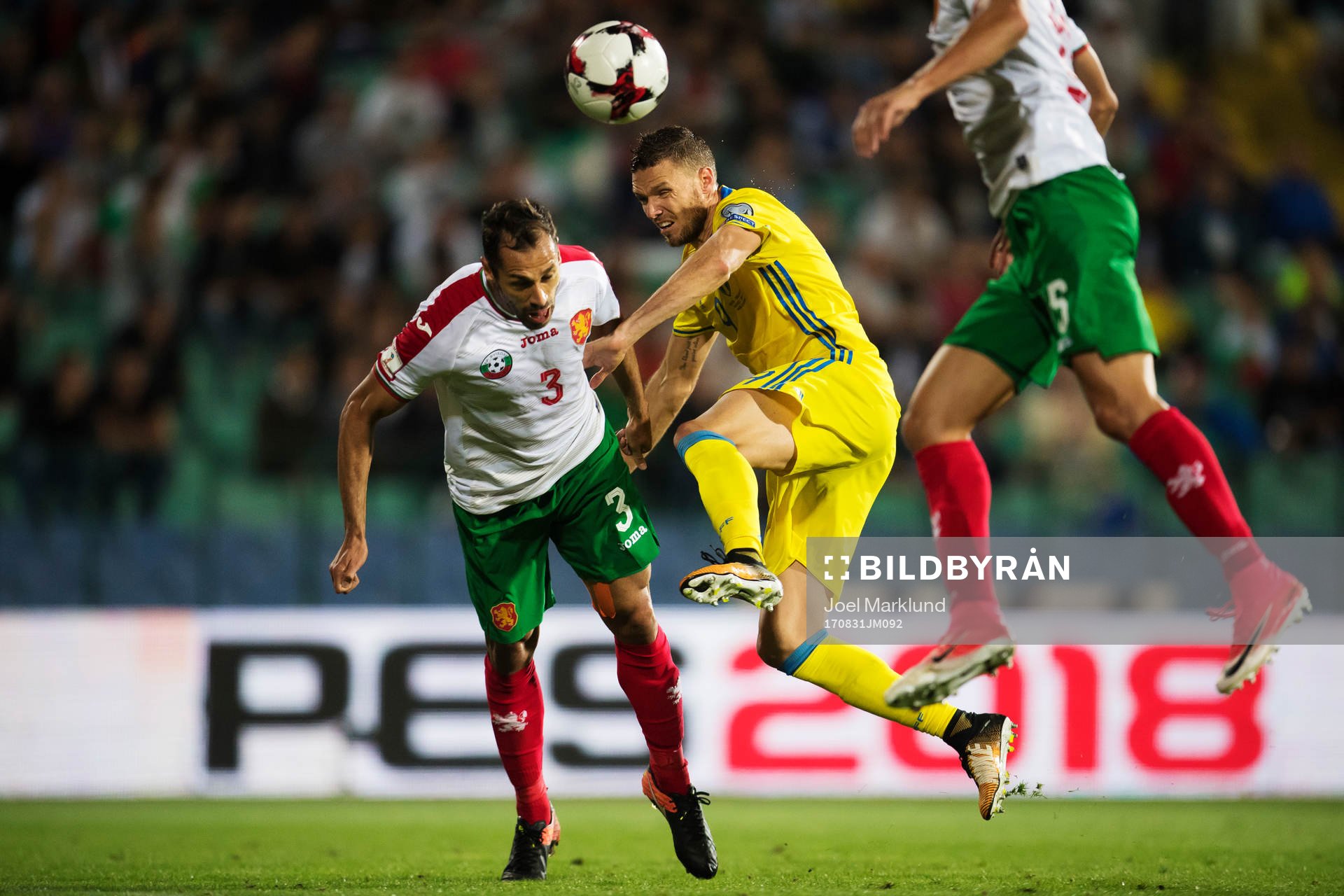 under VM-kvalmatchen i fotboll mellan Bulgarien och Sverige