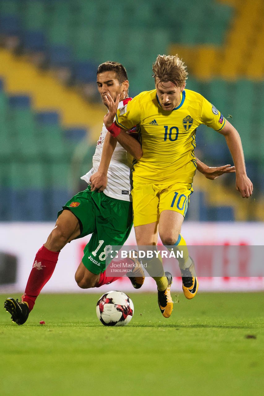 Bulgariens Ivaylo Chochev utmanas av Sveriges Emil Forsberg