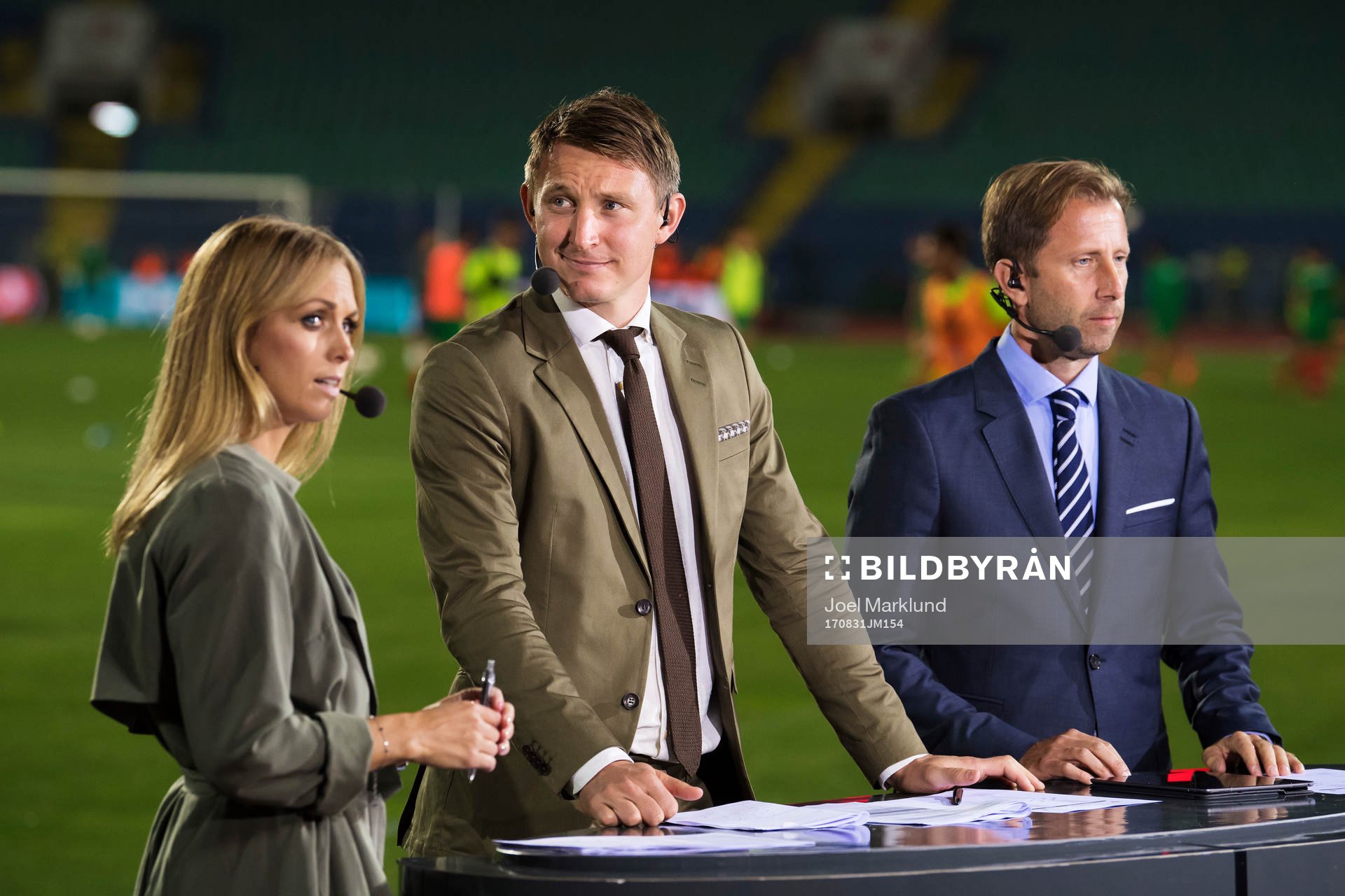 Karin Frick, Kim Källström och Simon Bank i Eurosports