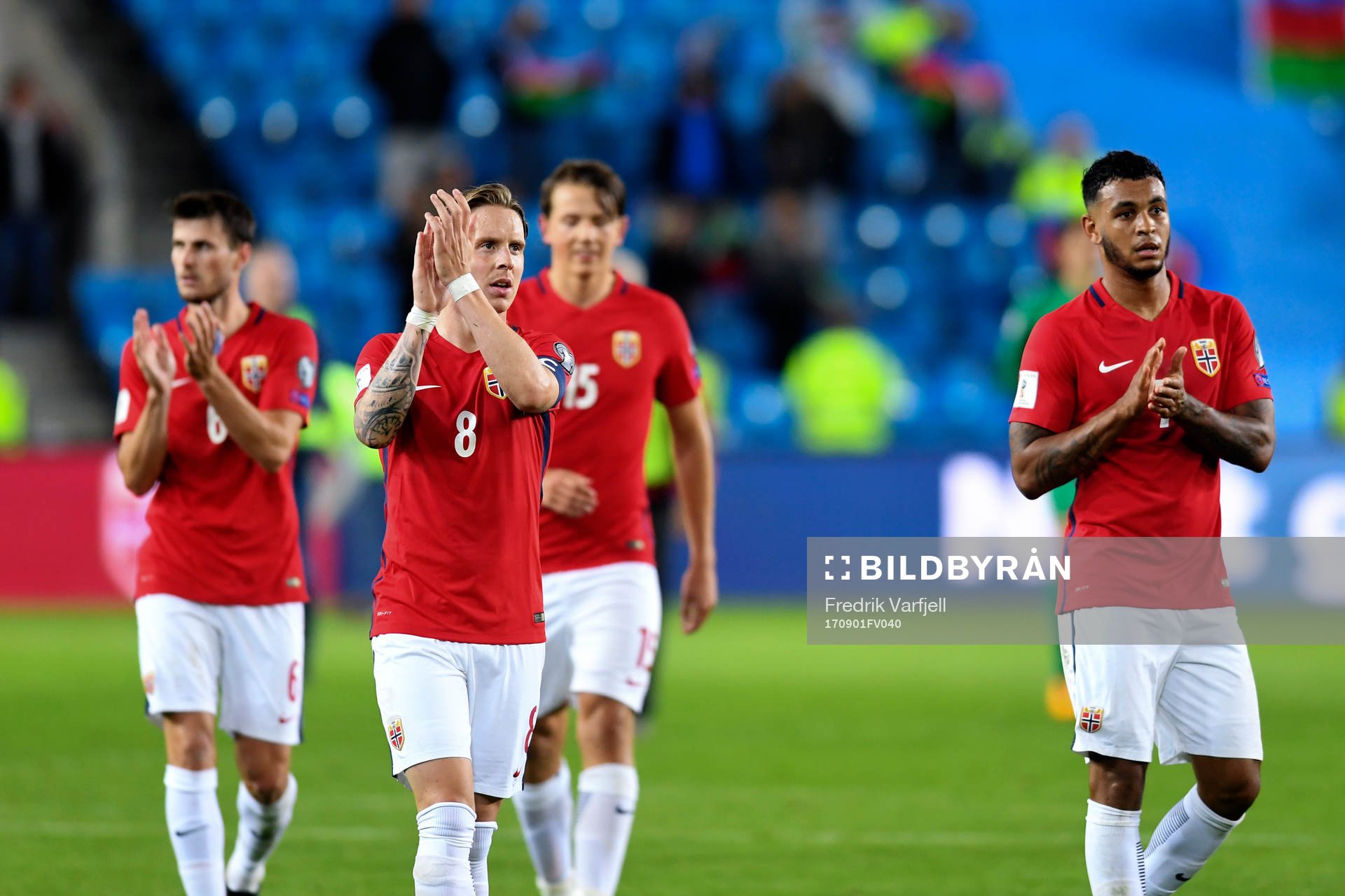 Håvard Nordtveit, Stefan Johansen, Sander Berge and Joshua