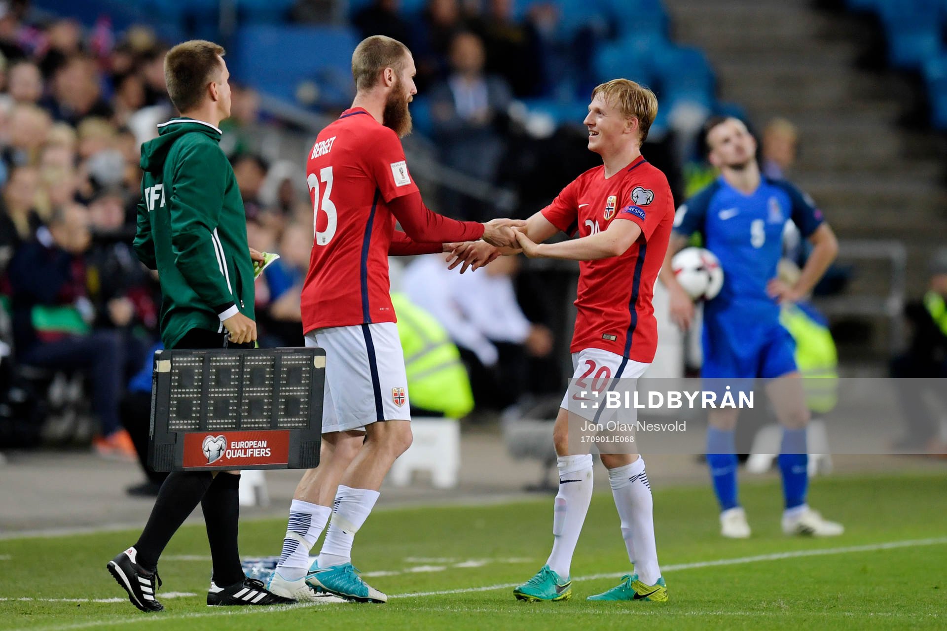 Jo Inge Berget replaces Mats Møller Dæhli of Norway
