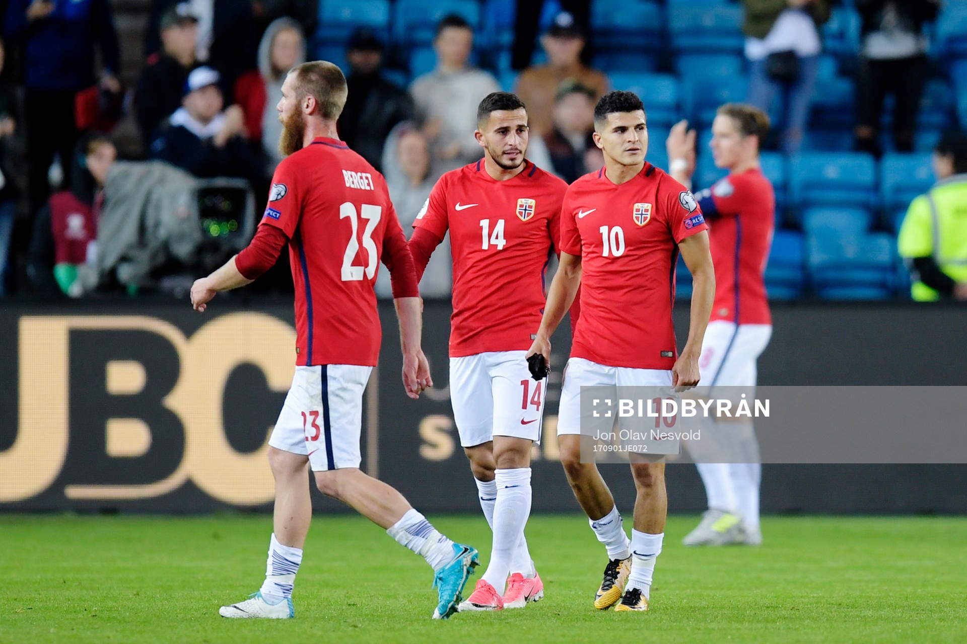 Jo Inge Berget, Omar Elabdellaoui, and Tarik Elyounoussi of