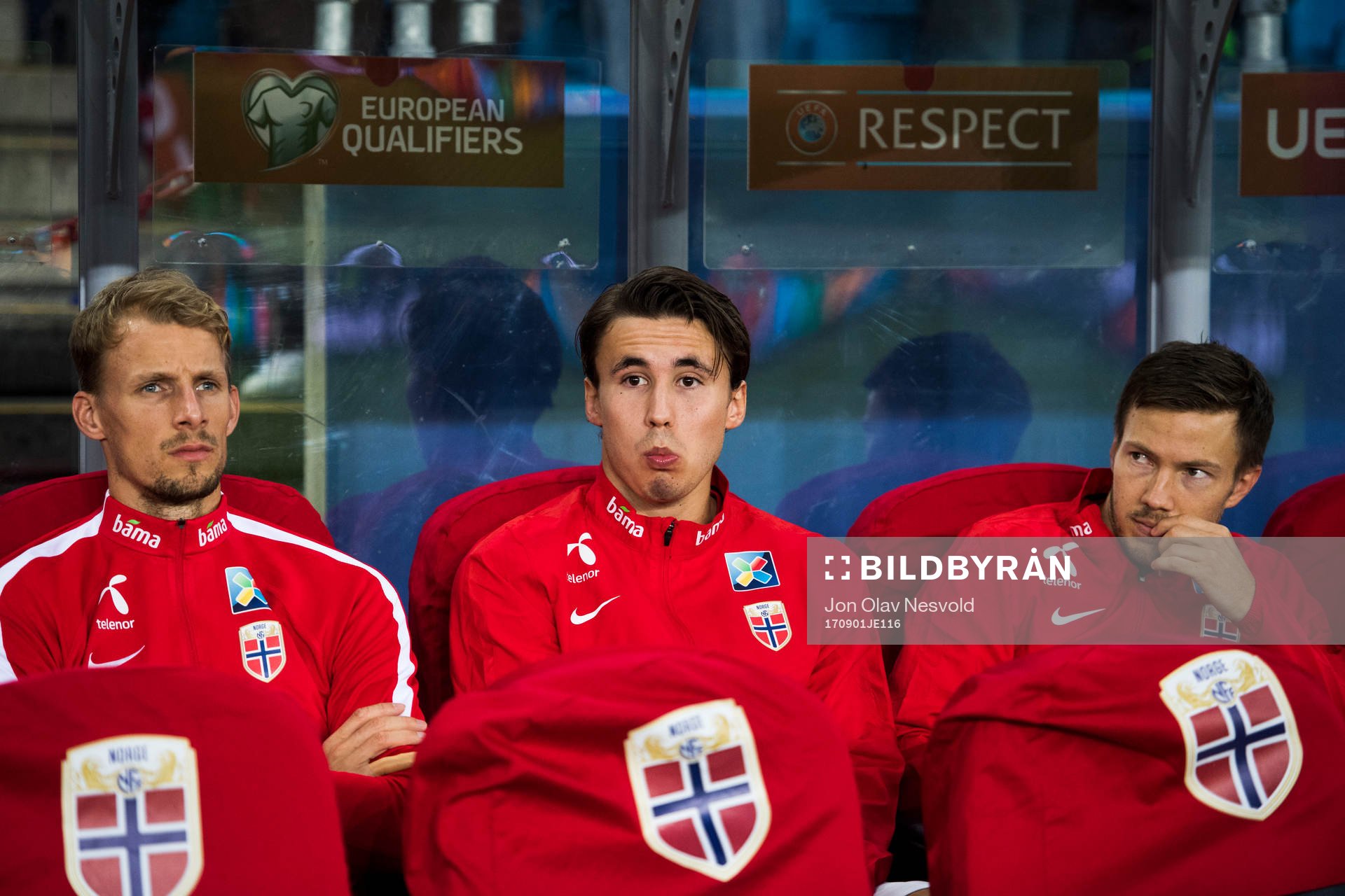 Goalkeeper André Hansen, Anders Trondsen and Martin Linnes
