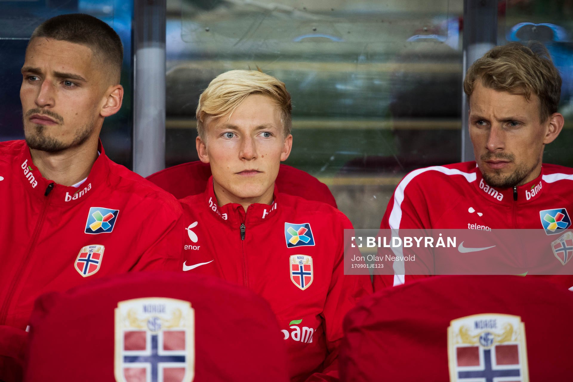 Gustav Valsvik, Birger Meling and goalkeeper André Hansen