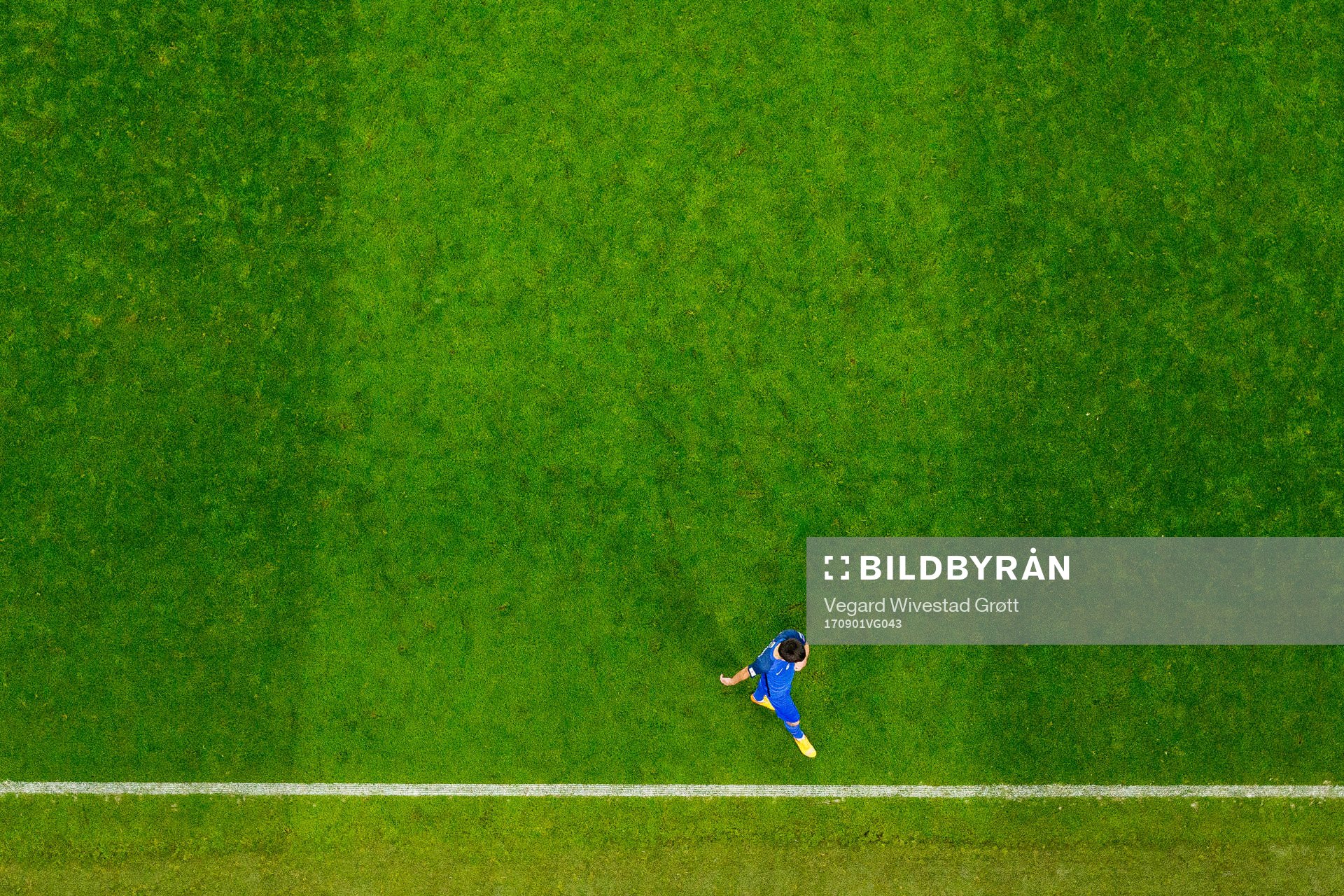 Badavi Hüseynov of Azerbaijan walks off the pitch