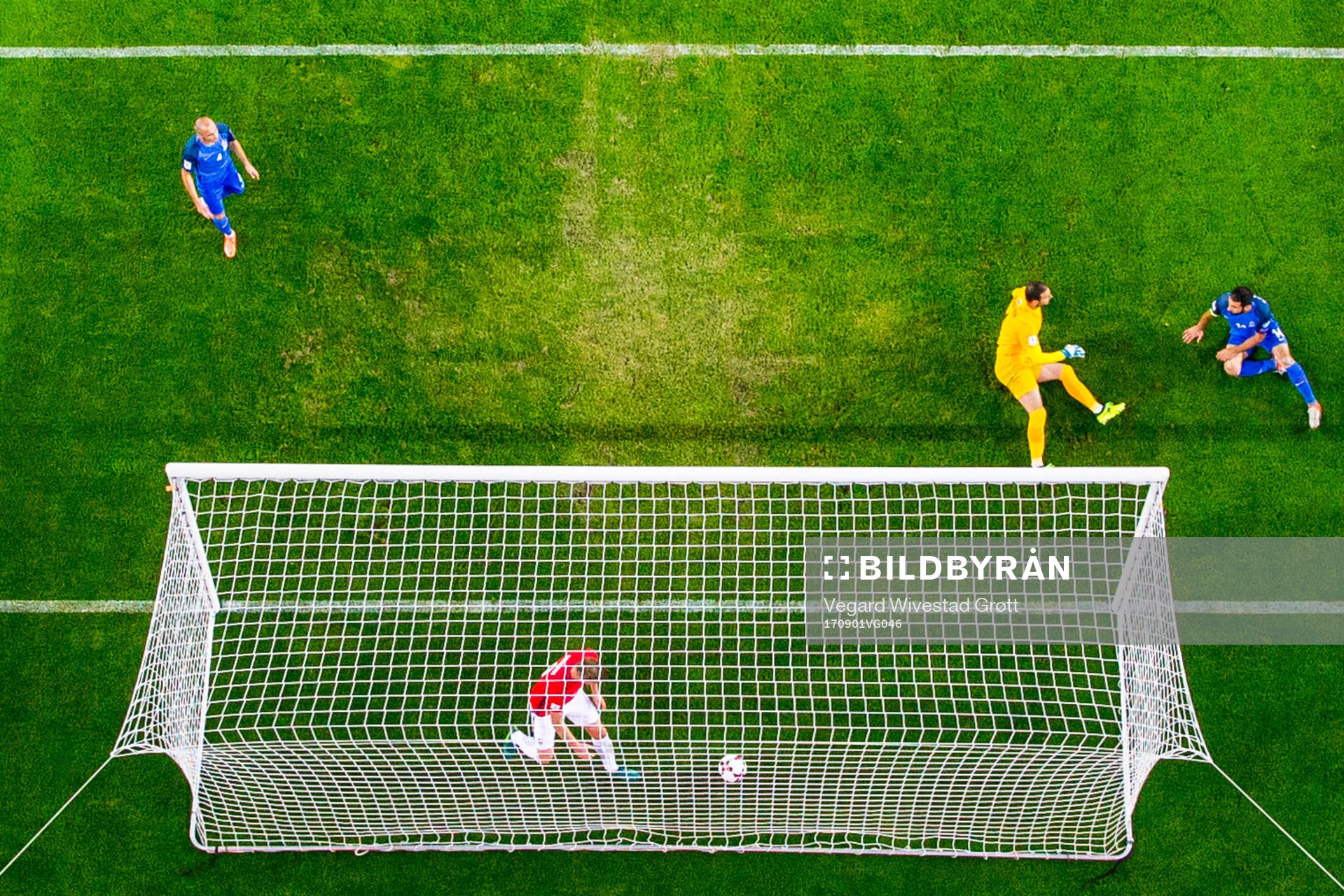 Alexander Sørloth picks up the ball