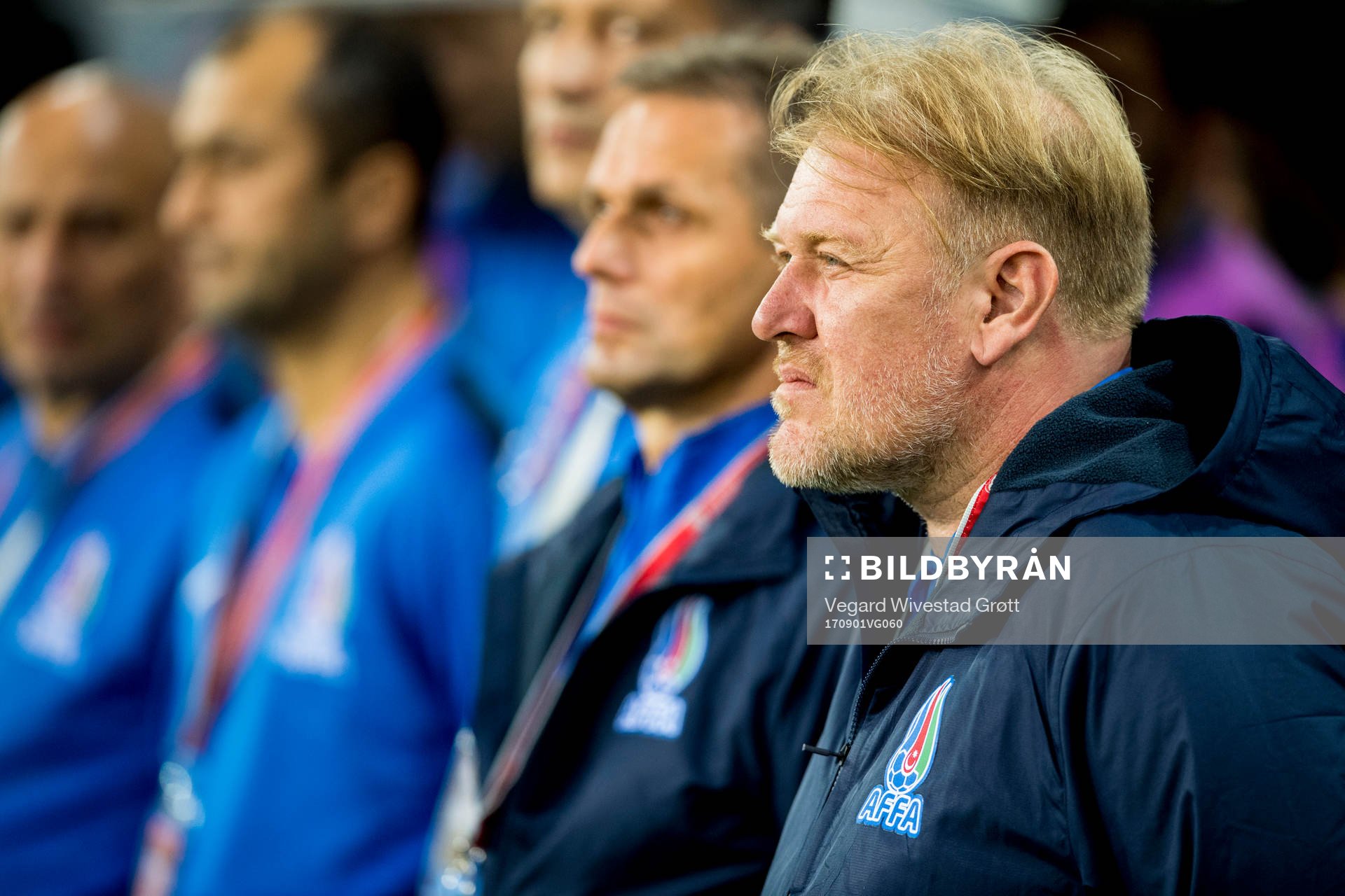 Robert Prosinecki, head coach of Azerbaijan, ahead of the FIFA World Cup Qualifier match between Norway and Azerbaijan on September 1, 2017 in Oslo.