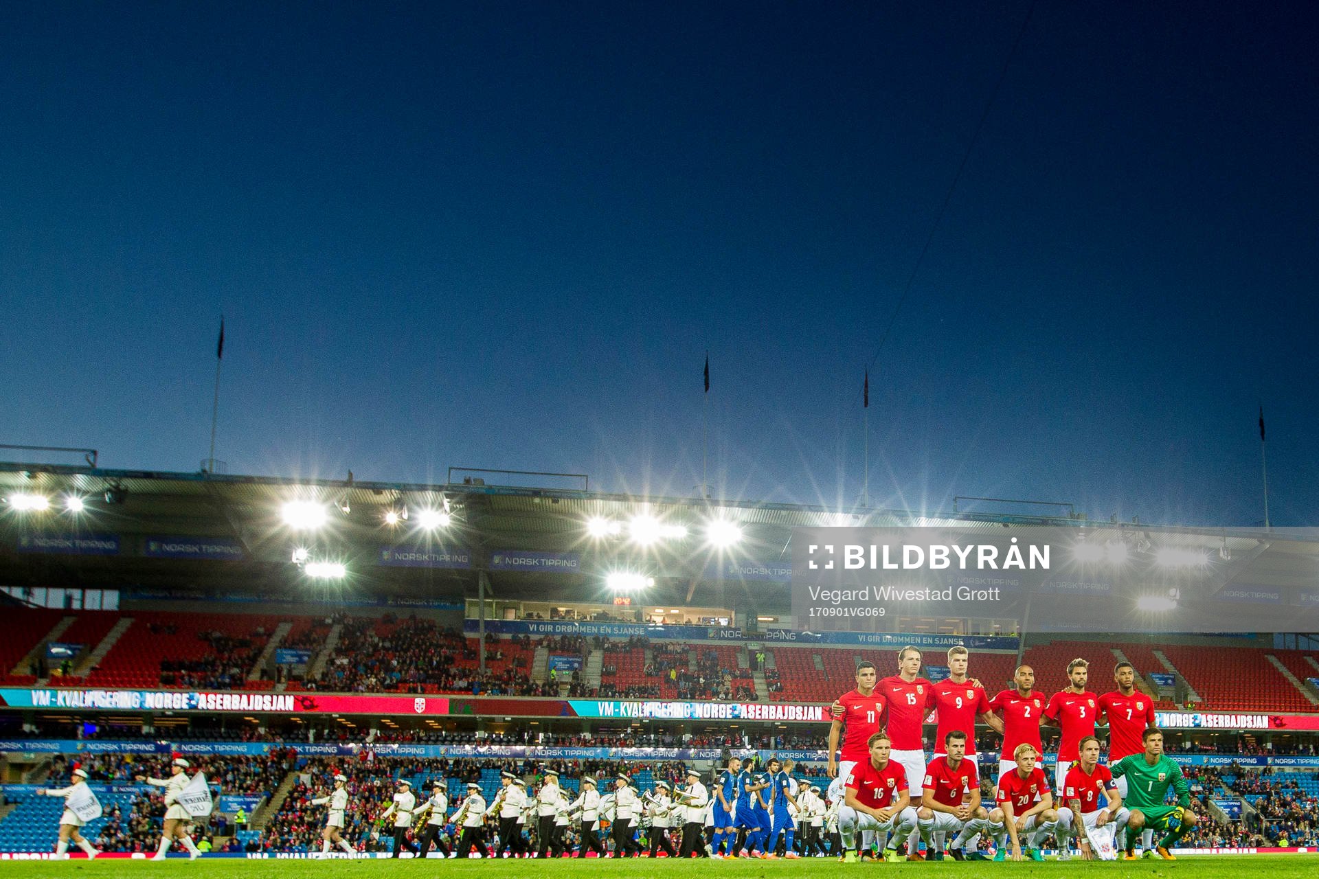Norway pose for a team photo