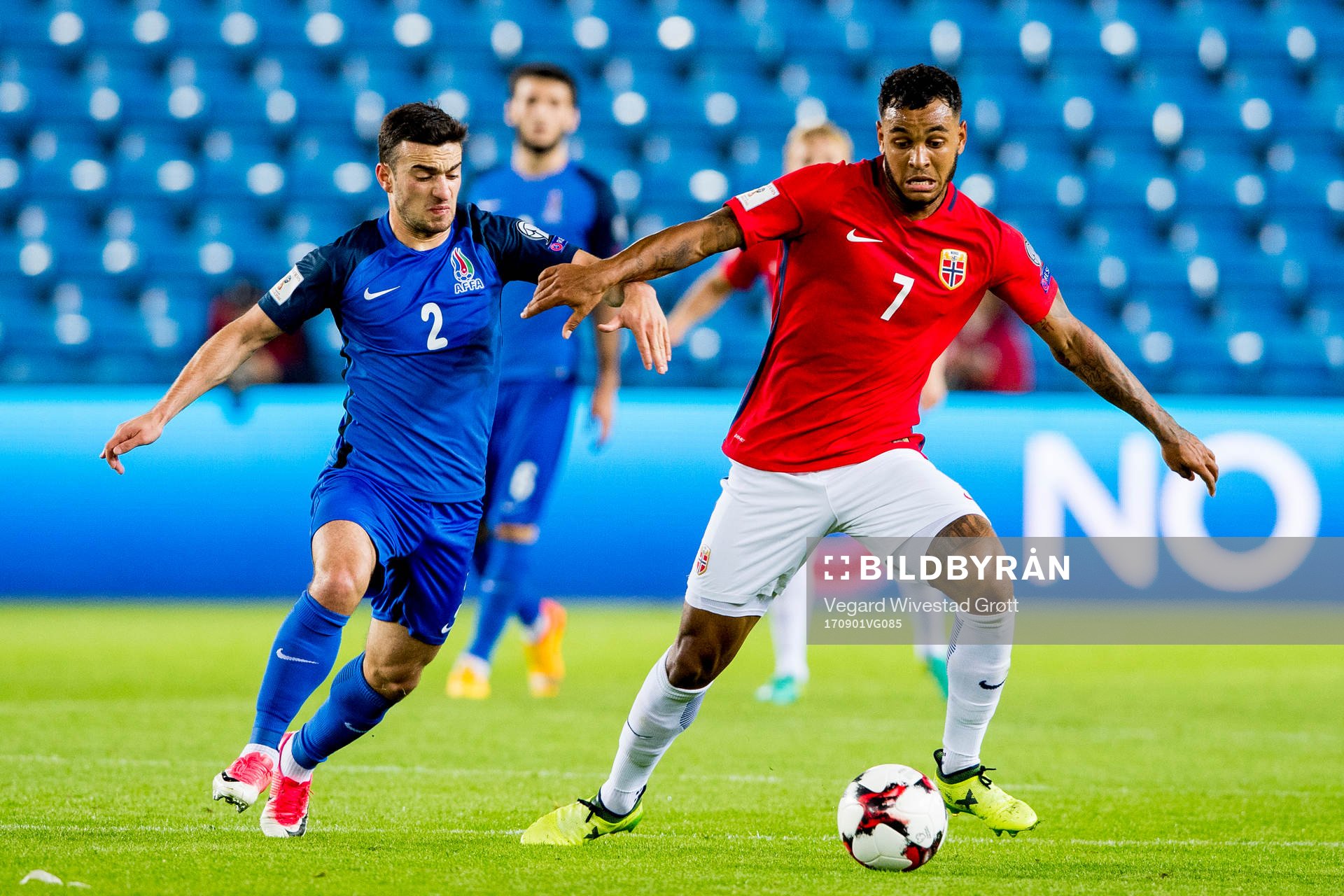 Gara Garayev of Azerbaijan and Joshua King of Norway