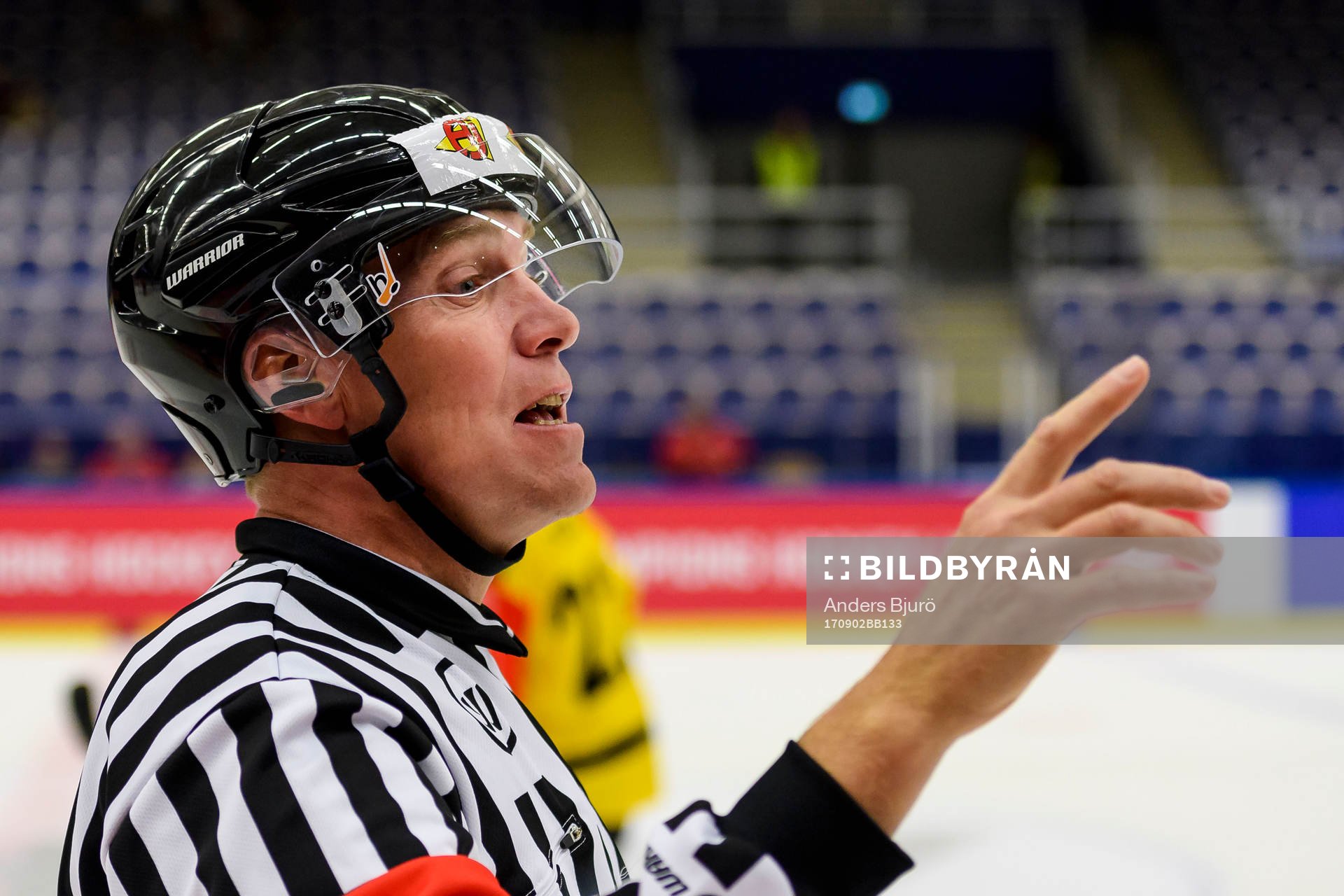 Referee Morgan Johansson