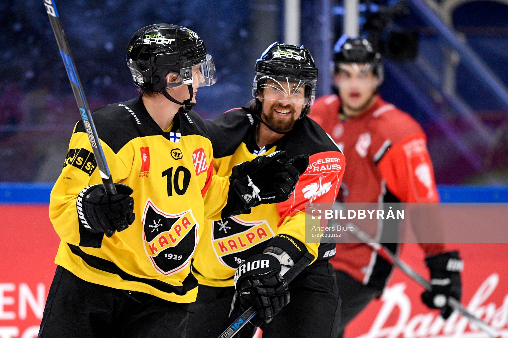 Frank Gymer of KalPa celebrates with his teammates