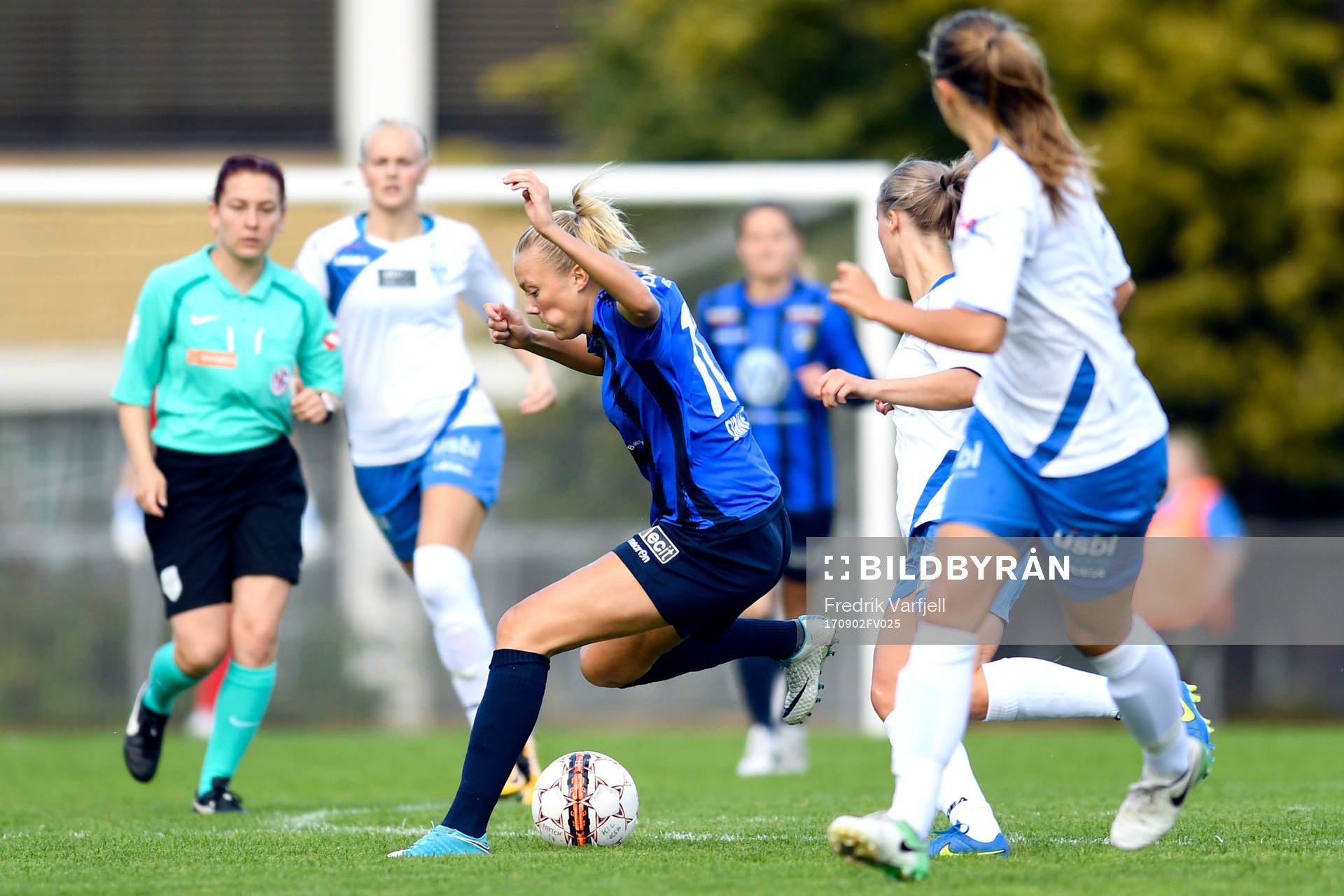 Synne Sofie Kinden Jensen of Stabaek and Maja Maria Staubo