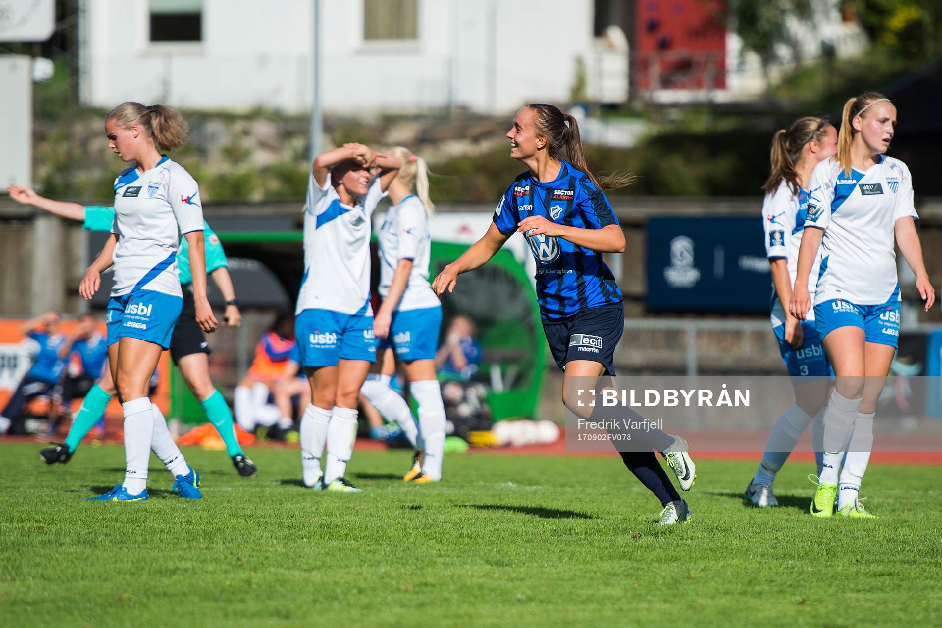 Andrea Wilmann celebrates