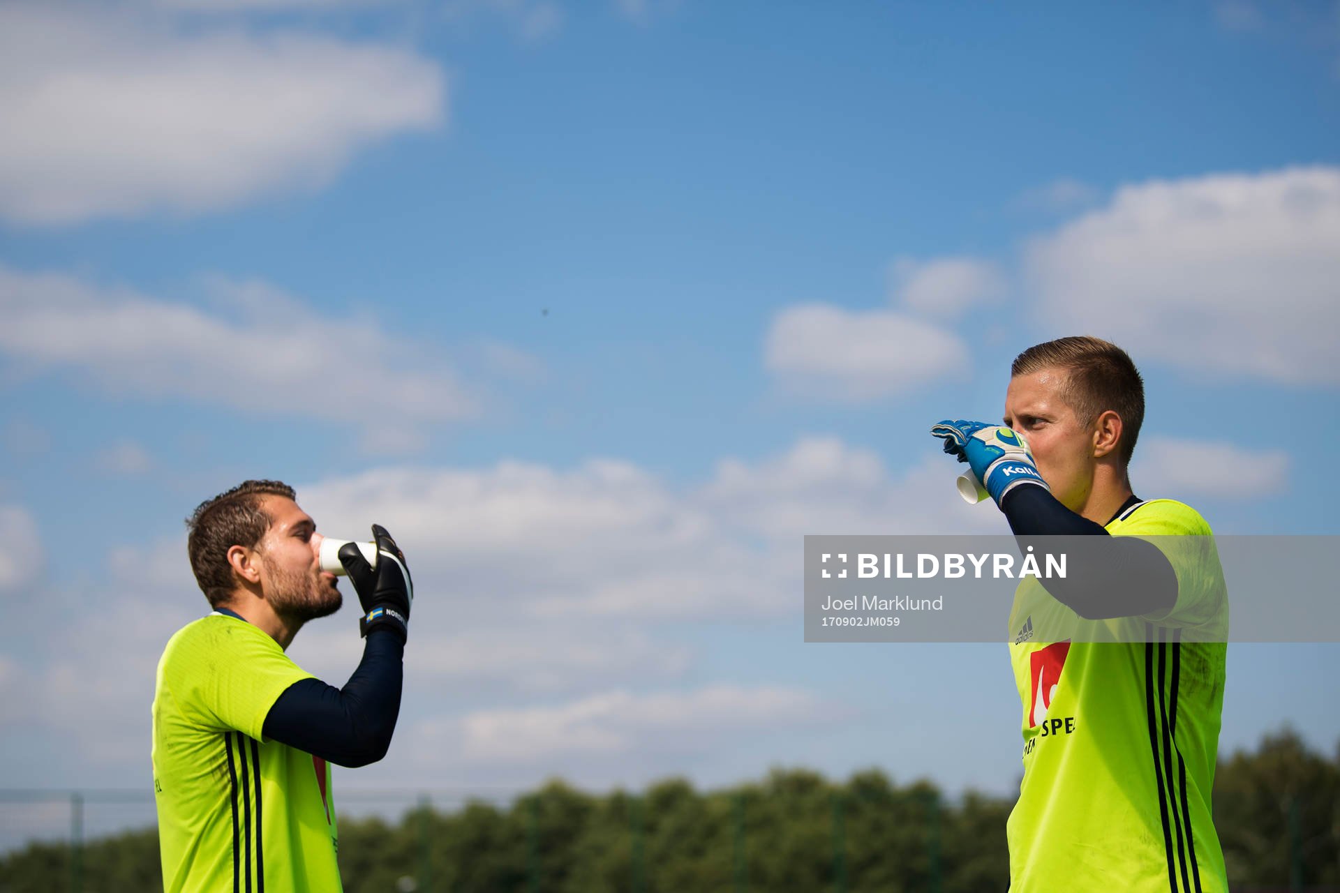 Målvakterna Kristoffer Nordfeldt och Karl-Johan Johnsson