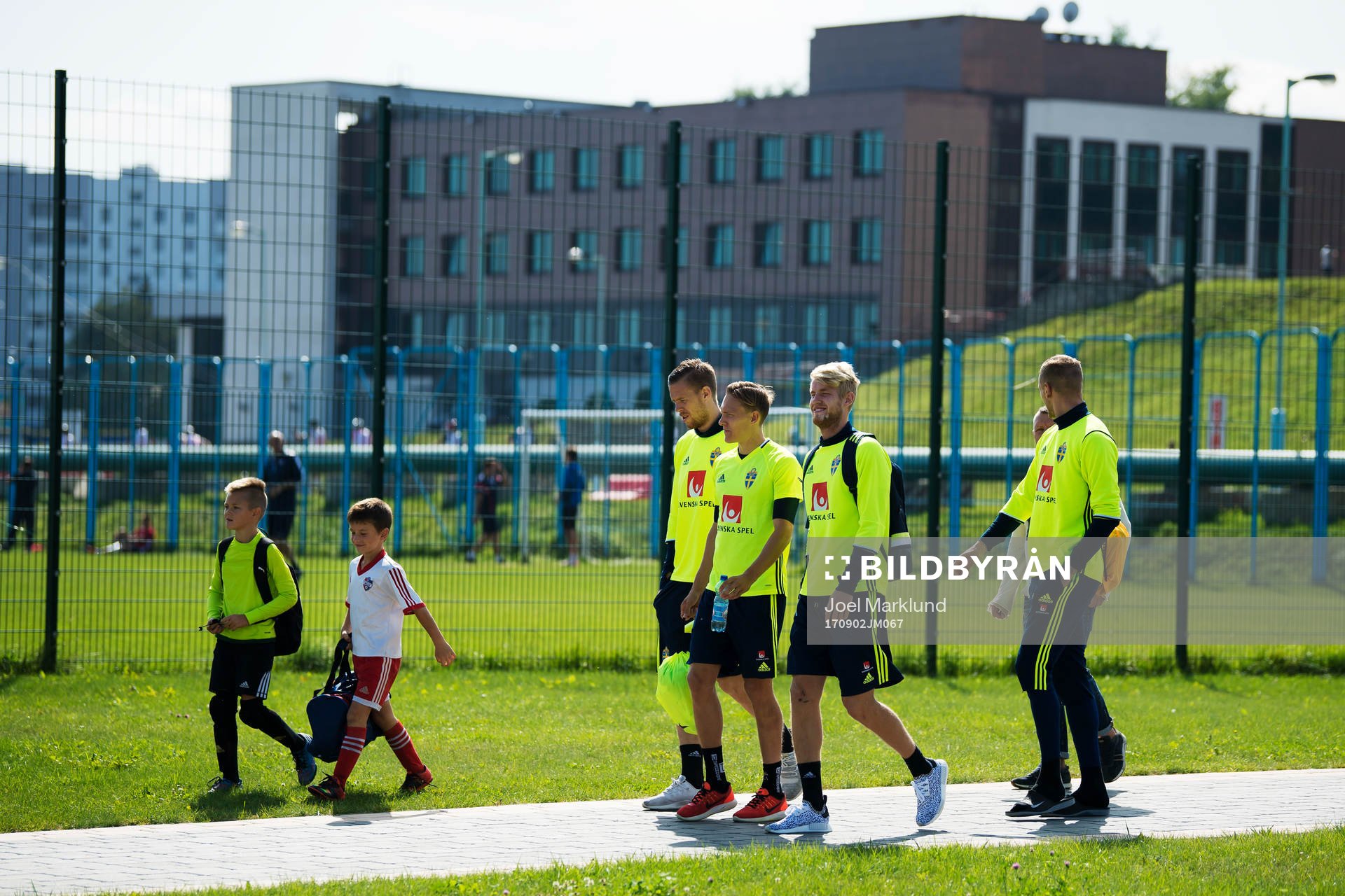 Pontus Jansson, Ludwig Augustinsson och Filip Helander på