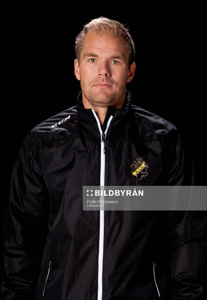 AIK:s Tomas Mitell poserar för ett porträtt den 1 september 2017 i Stockholm.