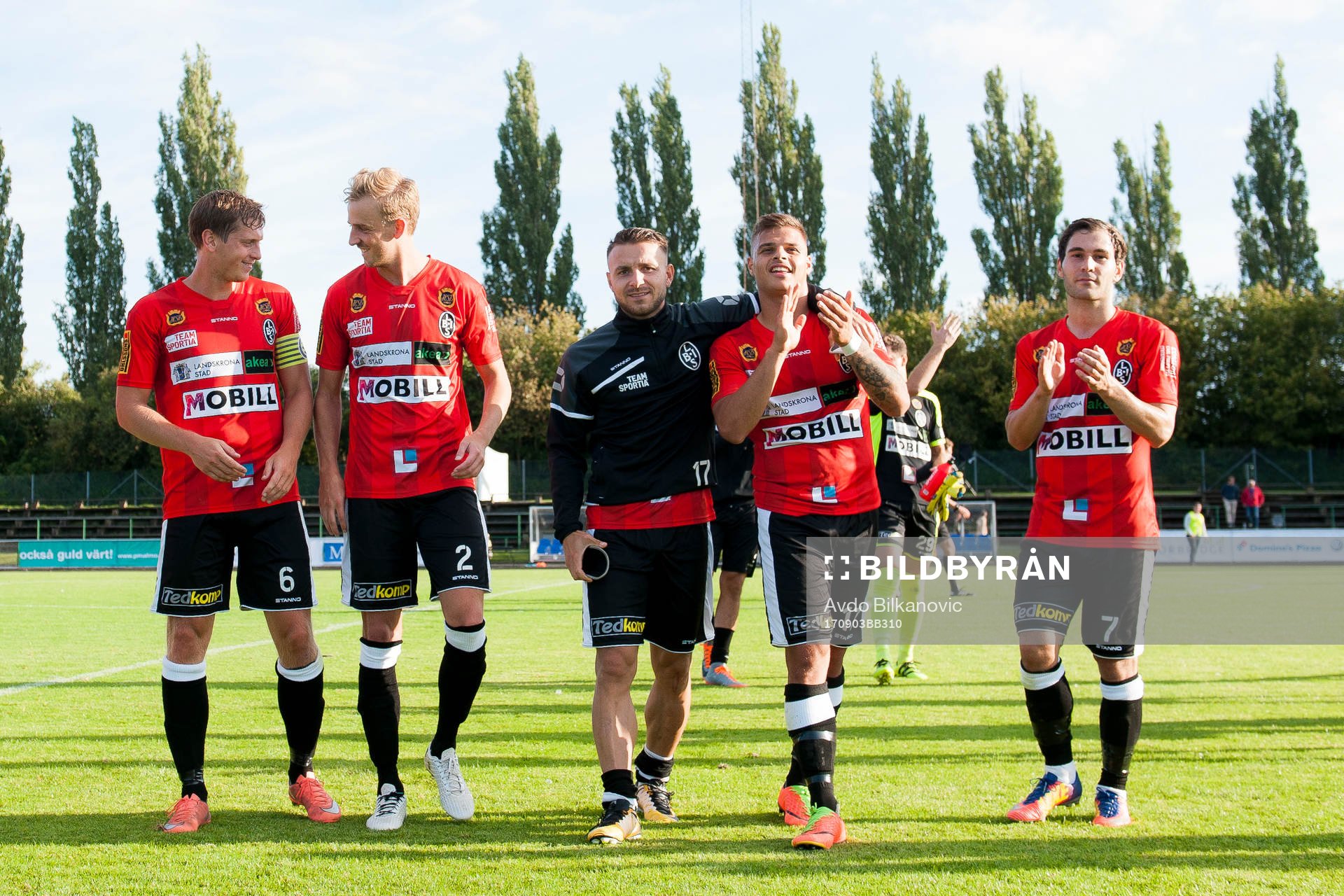 Landskronas Philip Andersson, Viktor Svensson, Filip