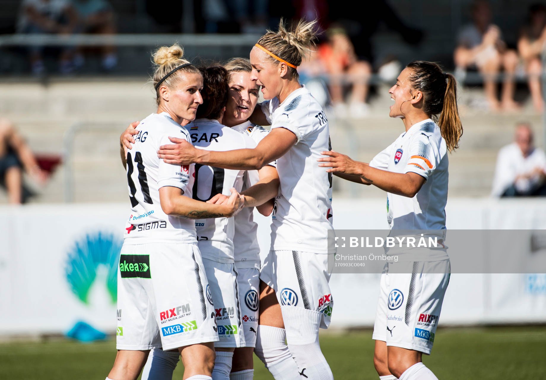 Rosengårds Hanna Folkesson jublar