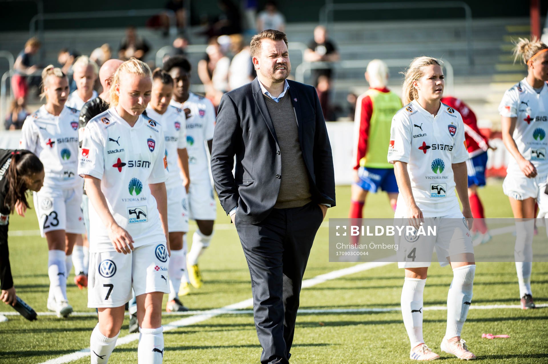 Rosengårds tränare Jack Majgaard Jensen deppar med