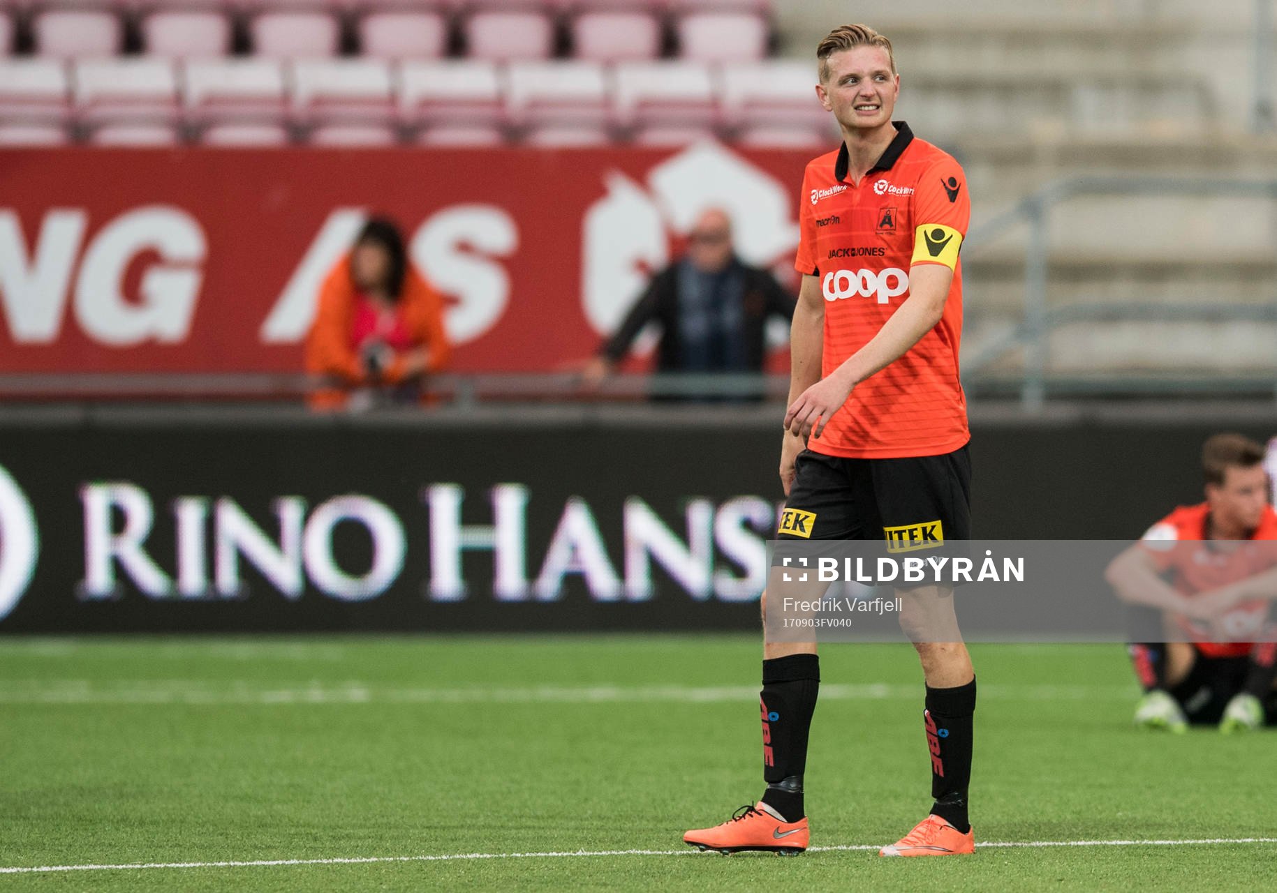 Erik Andre Huseklepp of Åsane looks dejected