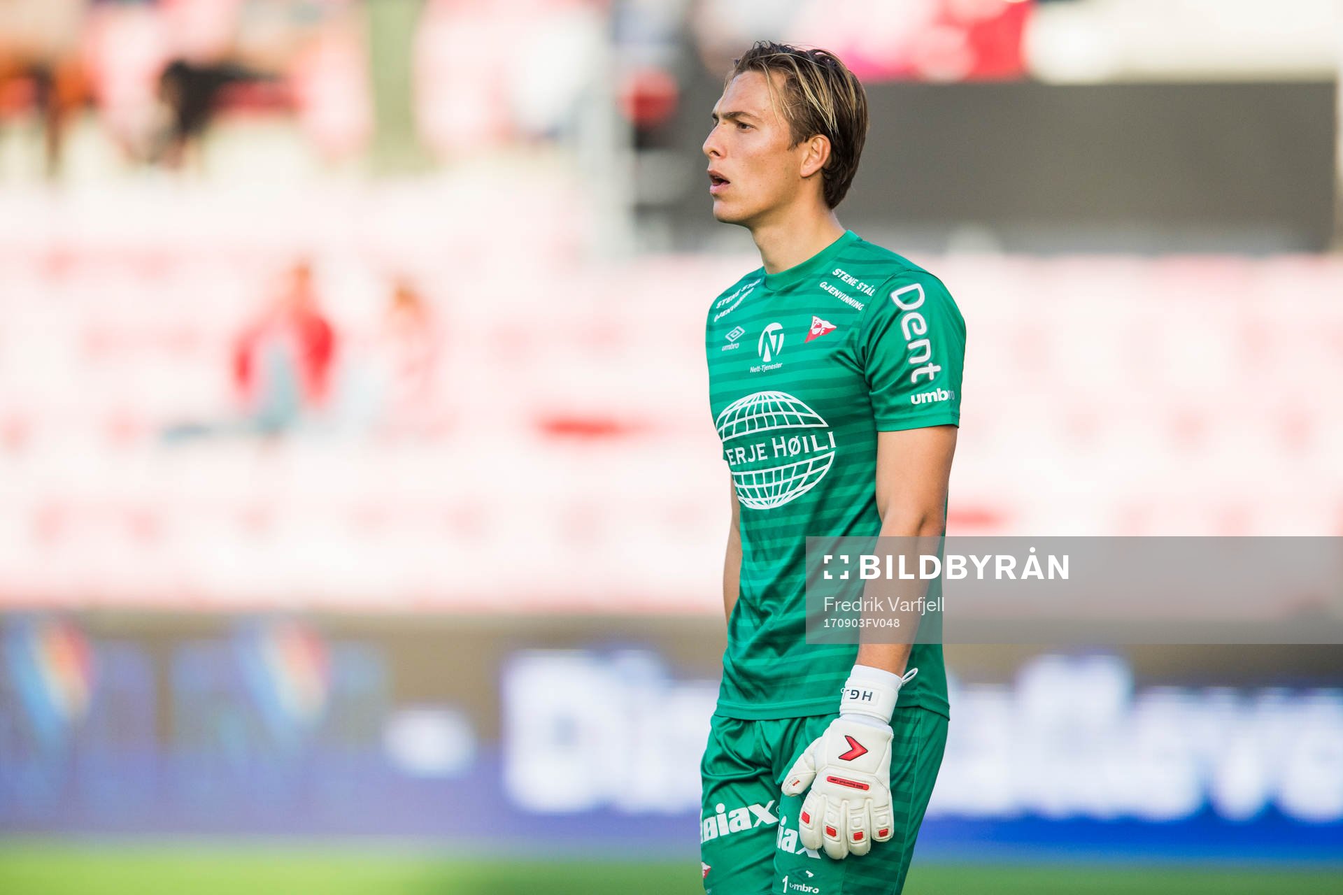 Goalkeeper Håvar Grøntvedt Jensen of Fredrikstad
